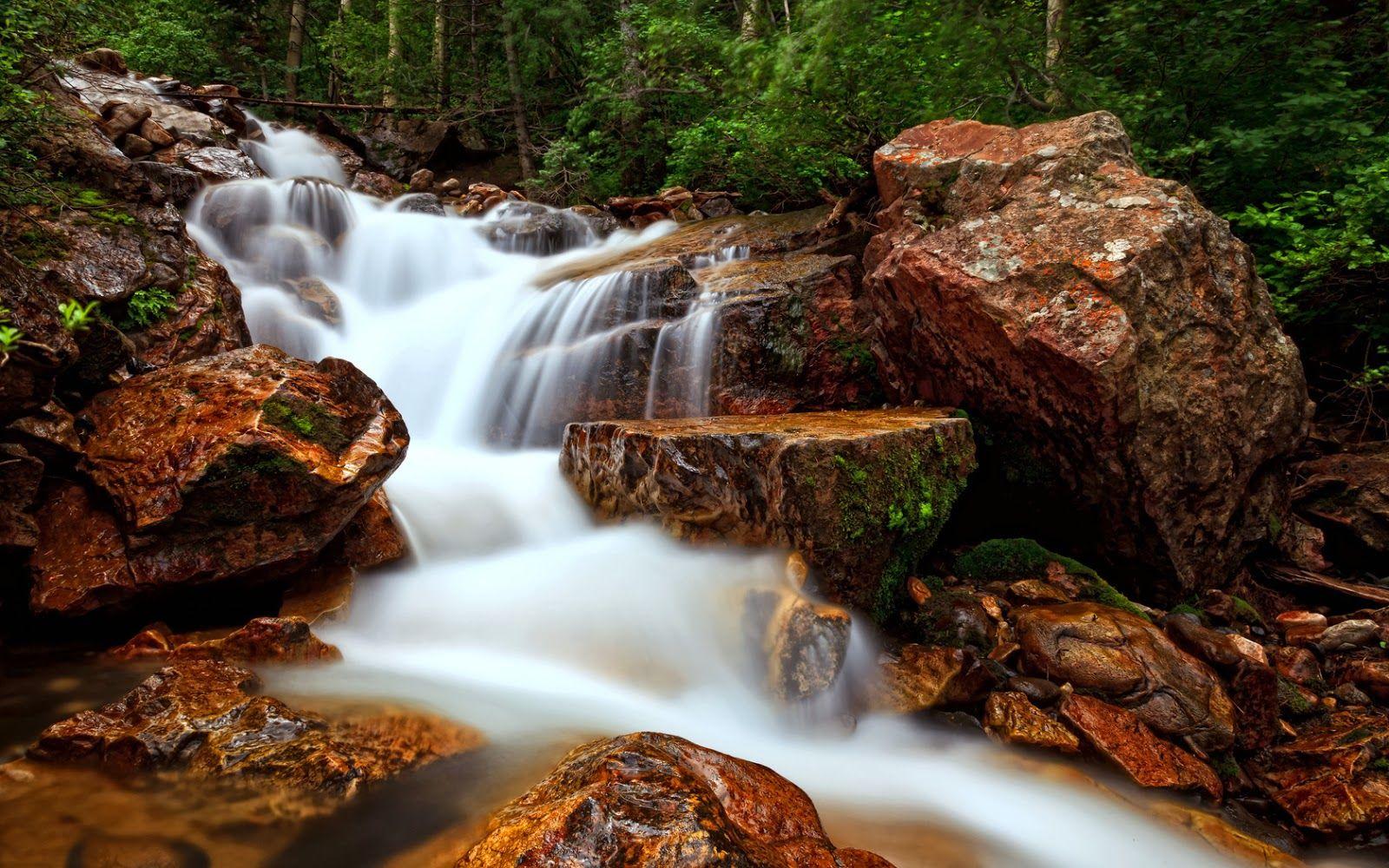1600 x 1000 · jpeg - hermosa-cascada-paisaje.jpg (16001000) | Waterfall wallpaper ...