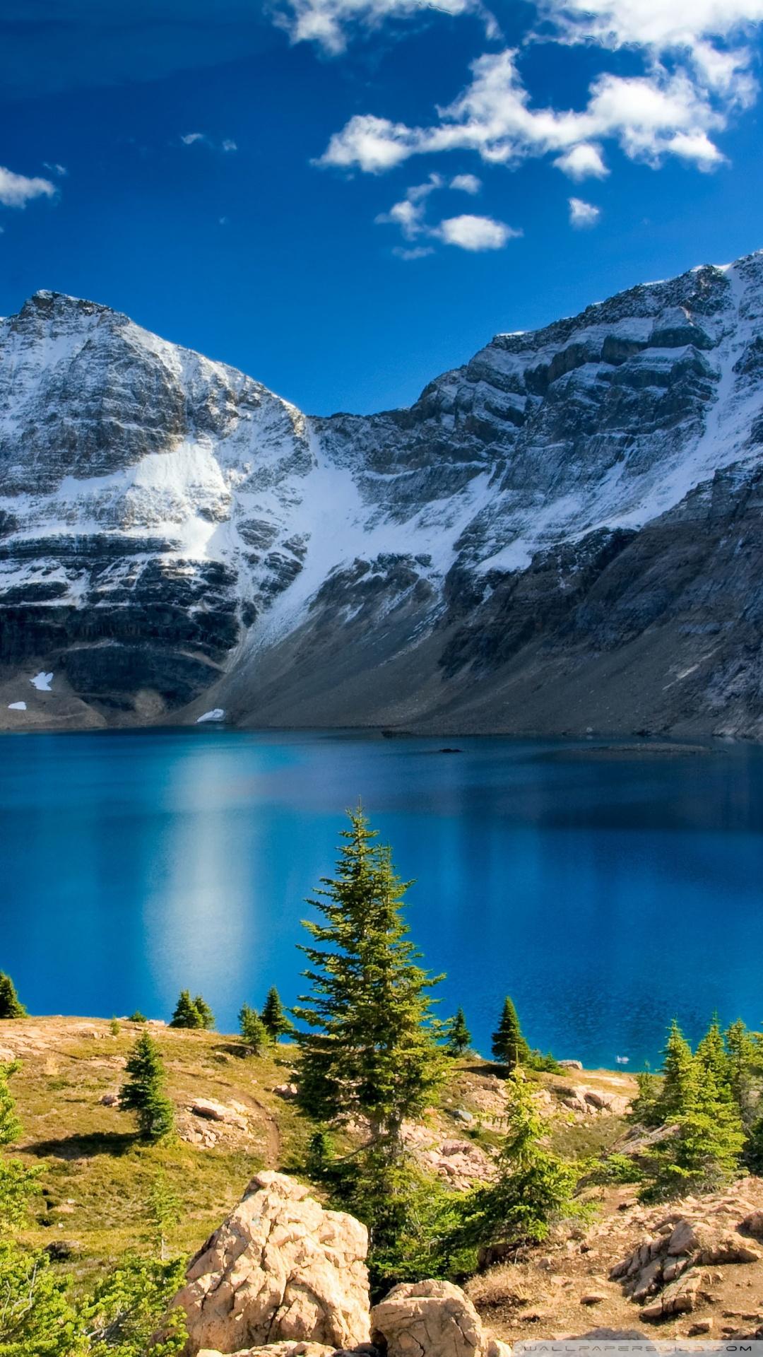 1080 x 1920 · jpeg - Landscape Wallpaper nature mountain landscape blue lake wallpaper ...