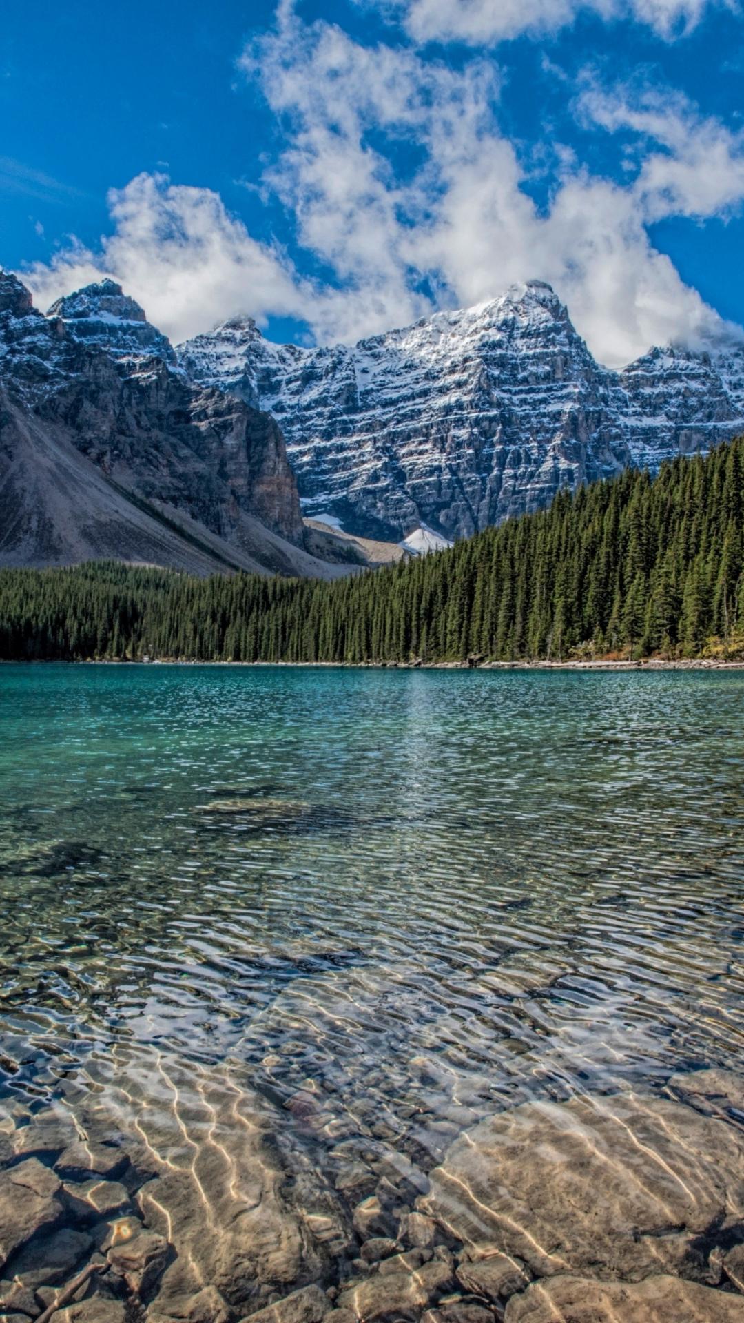 1080 x 1920 · jpeg - Download 1080x1920 wallpaper clean lake, mountains range, trees, nature ...