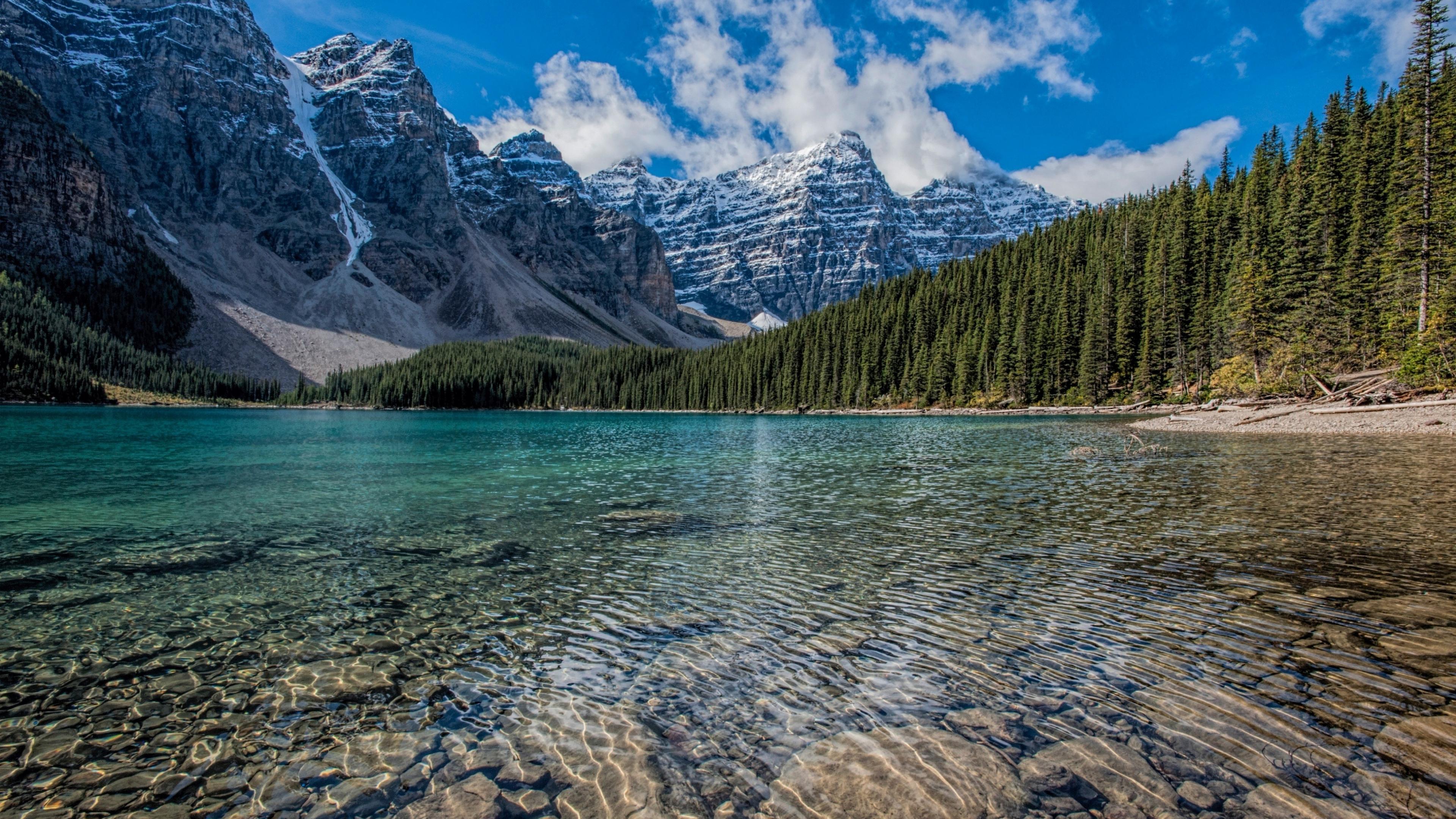3840 x 2160 · jpeg - Download 3840x2160 wallpaper clean lake, mountains range, trees, nature ...
