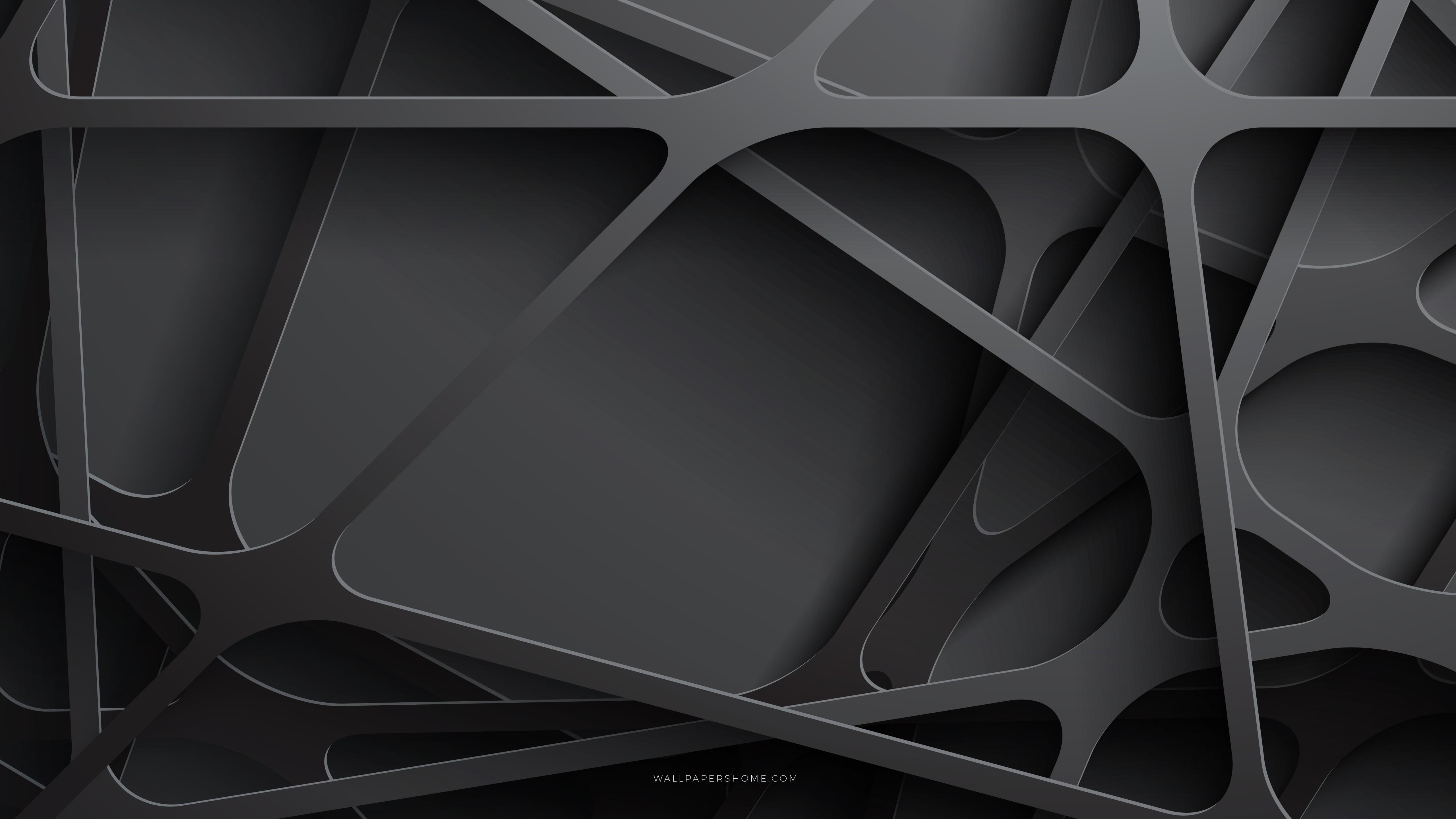5120 x 2880 · jpeg - Wallpaper abstract, 3D, black, 8k, Abstract #21284