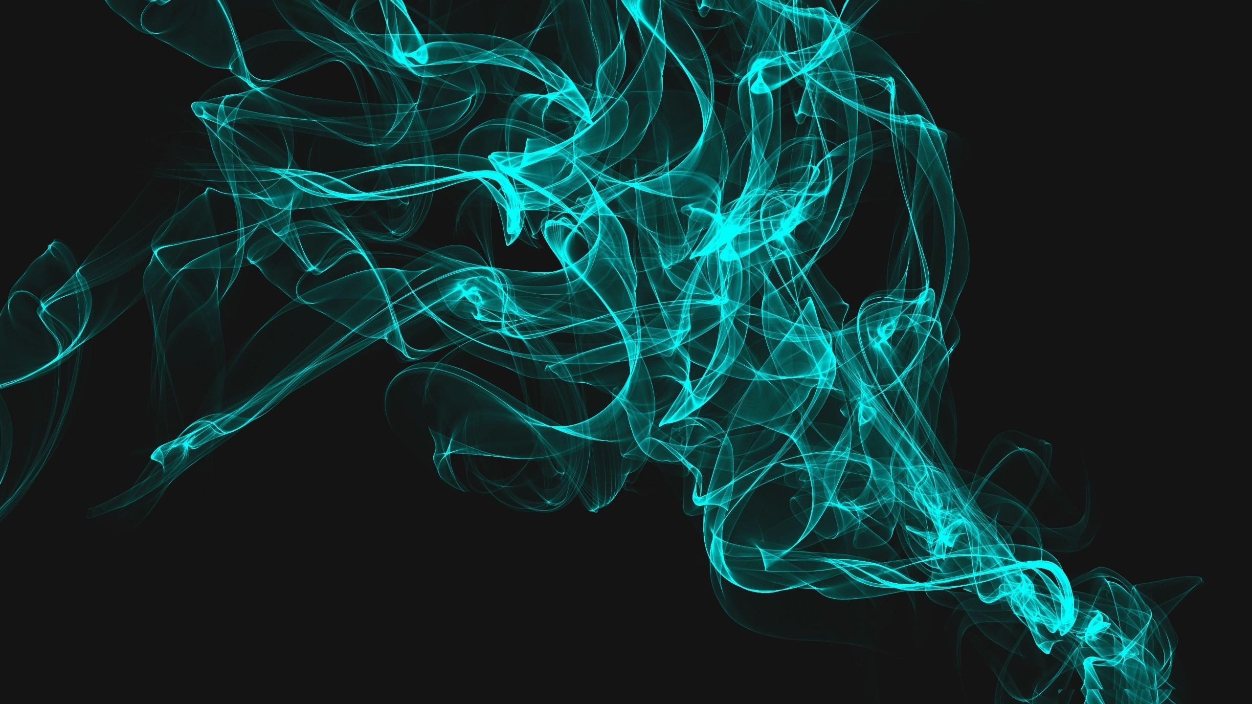 2560 x 1440 · jpeg - Abstract blue dark smoke digital art wallpaper | 2560x1440 | 226150 ...