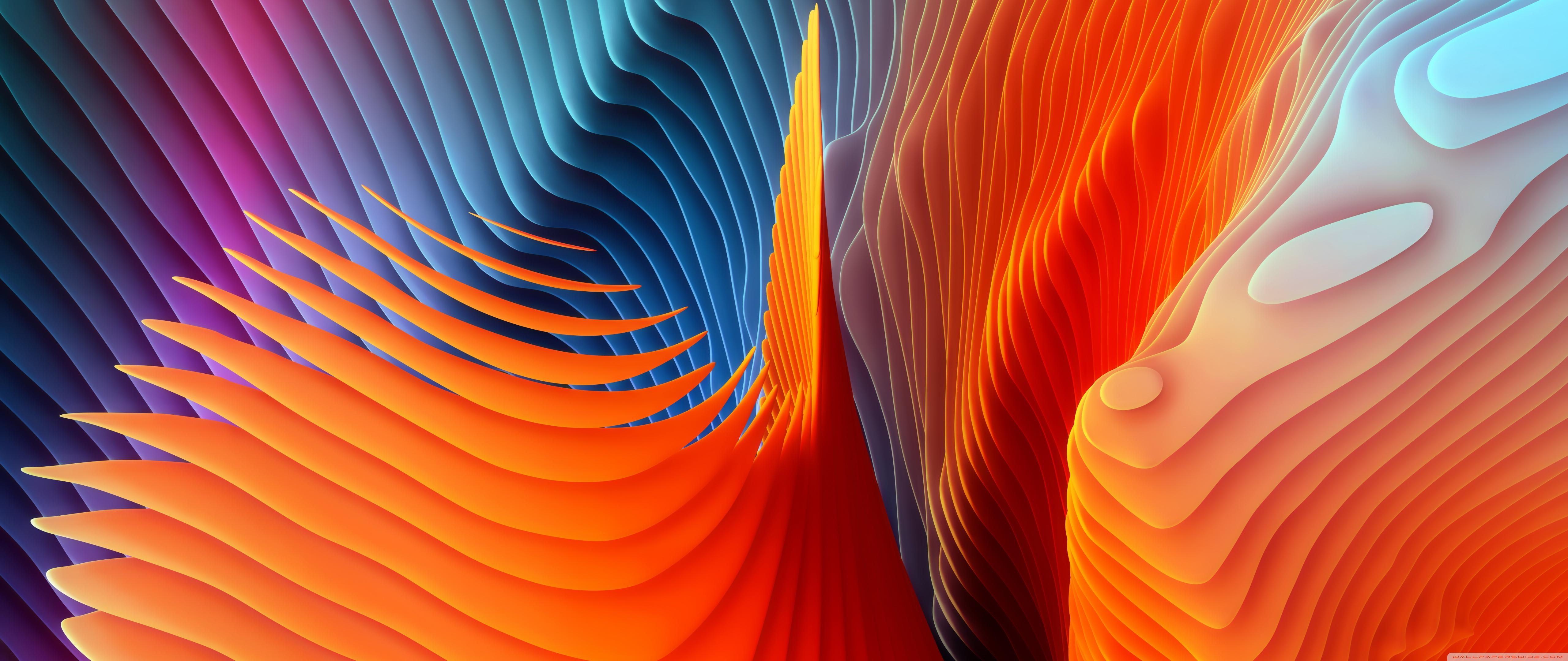 5120 x 2160 · jpeg - Colorful Abstract Waves 4K Wallpapers - Wallpaper Cave