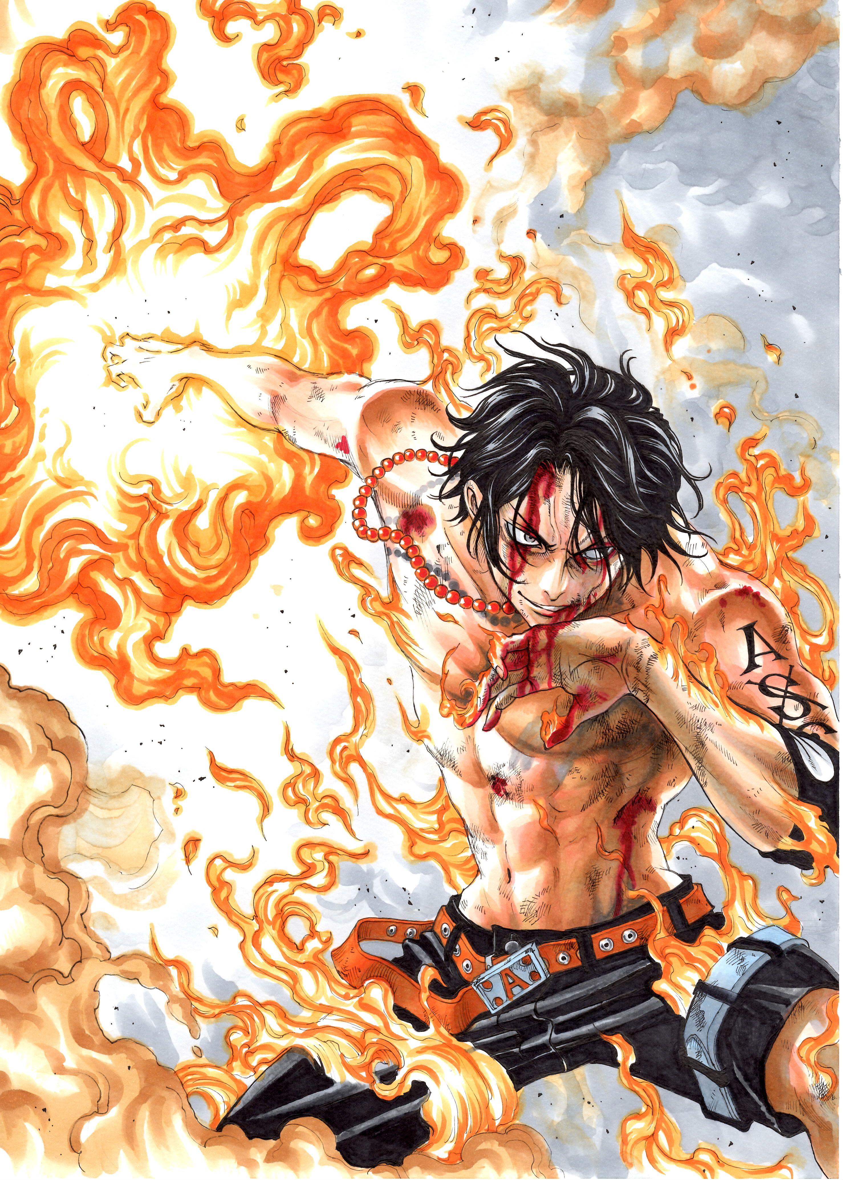 2957 x 4140 · jpeg - One Piece Ace Wallpapers - Top Free One Piece Ace Backgrounds ...