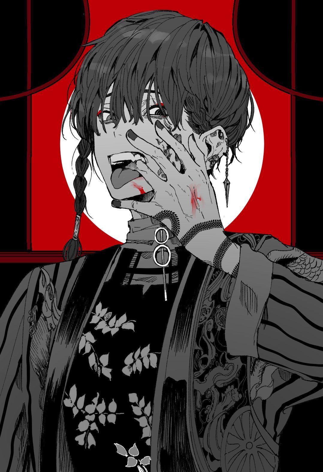 1078 x 1576 · jpeg - Dark Aesthetic Anime Boy Wallpaper