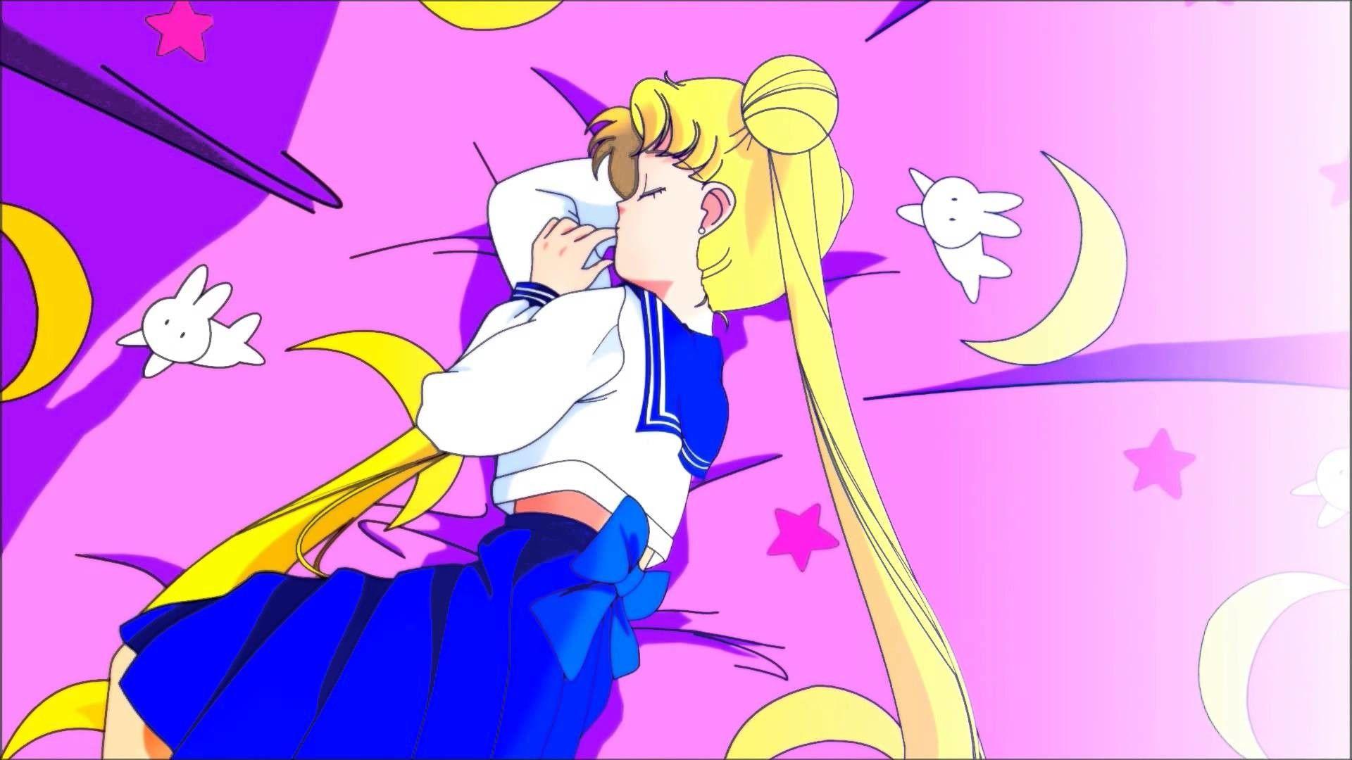 1920 x 1080 · jpeg - Aesthetic Sailor Moon Desktop Wallpapers - Wallpaper Cave