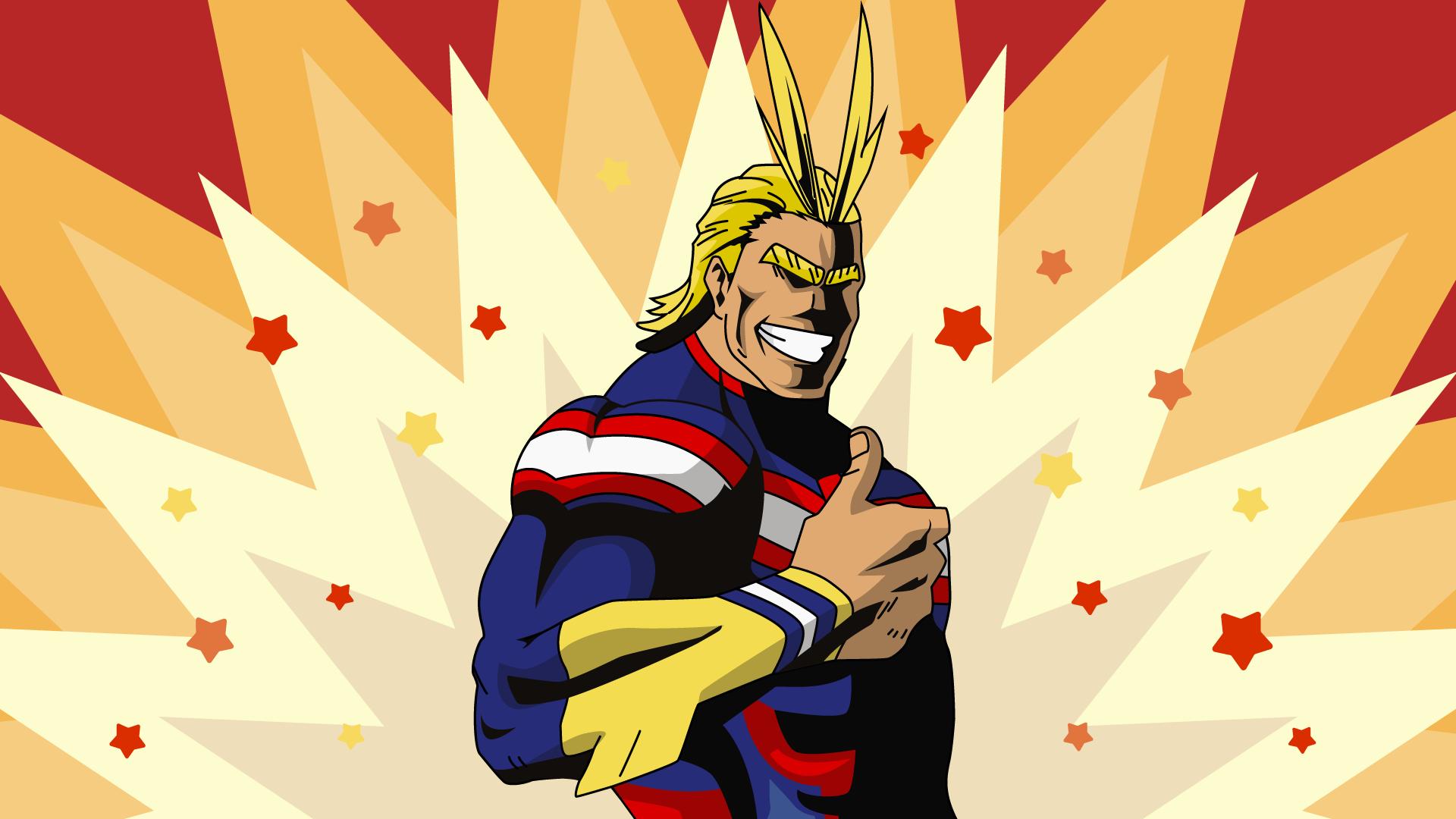 1920 x 1080 · png - [OC][Fanart] All Might Wallpaper : anime