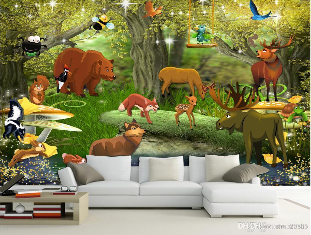 1027 x 779 · jpeg - 3d Wallpaper Custom Photo The Forest Animal Kingdom Background Wall ...