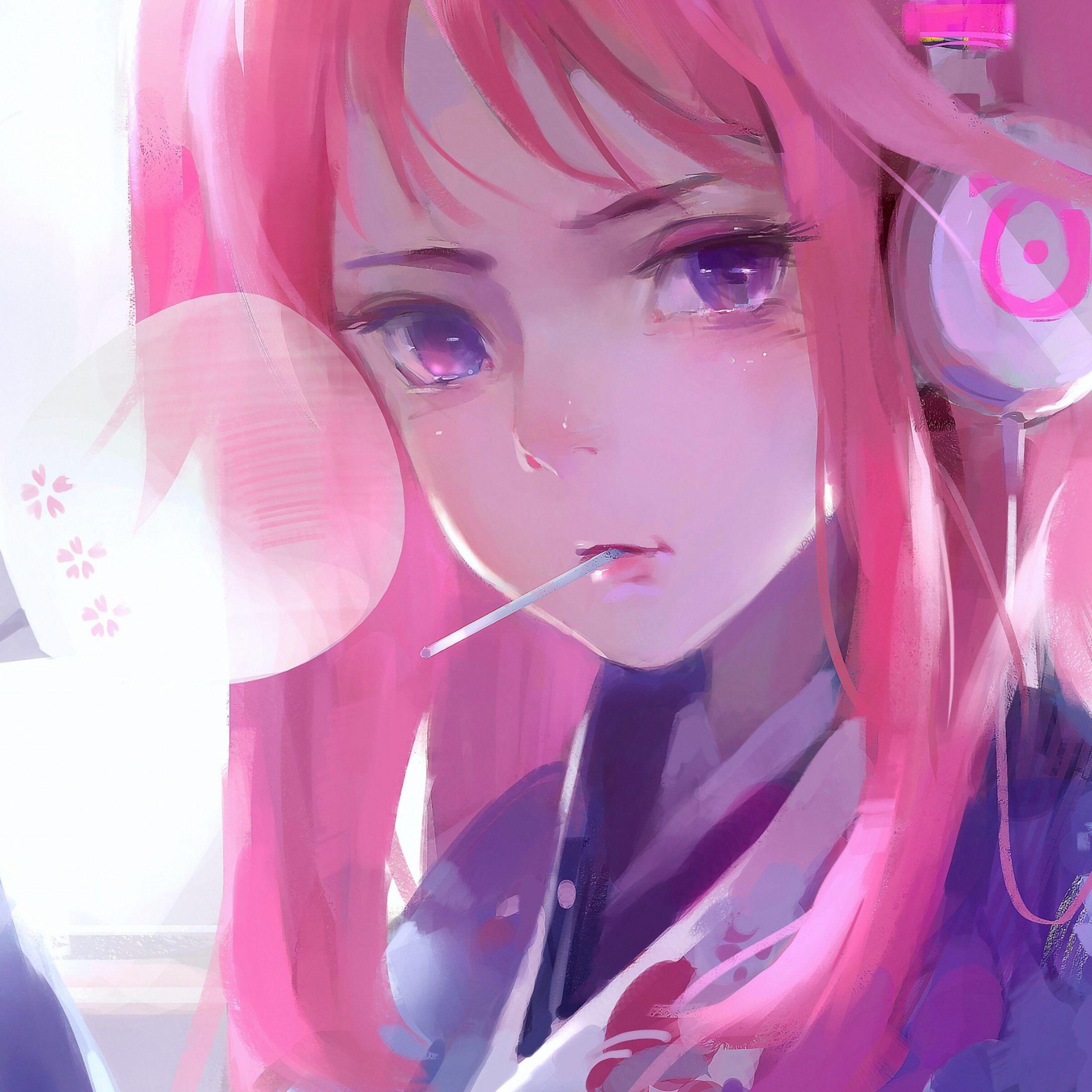 2560 x 2560 · jpeg - Pink Aesthetic Ps4 Anime Wallpapers - Wallpaper Cave