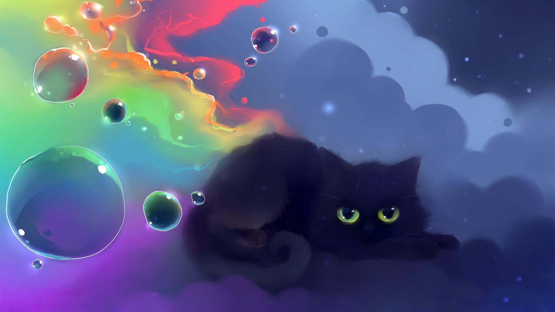 1920 x 1080 · jpeg - Anime Cats Wallpapers - Wallpaper Cave