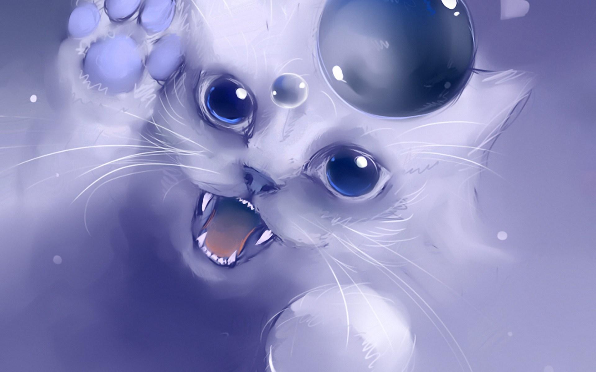 1920 x 1200 · jpeg - HD Anime Cat Background | PixelsTalk