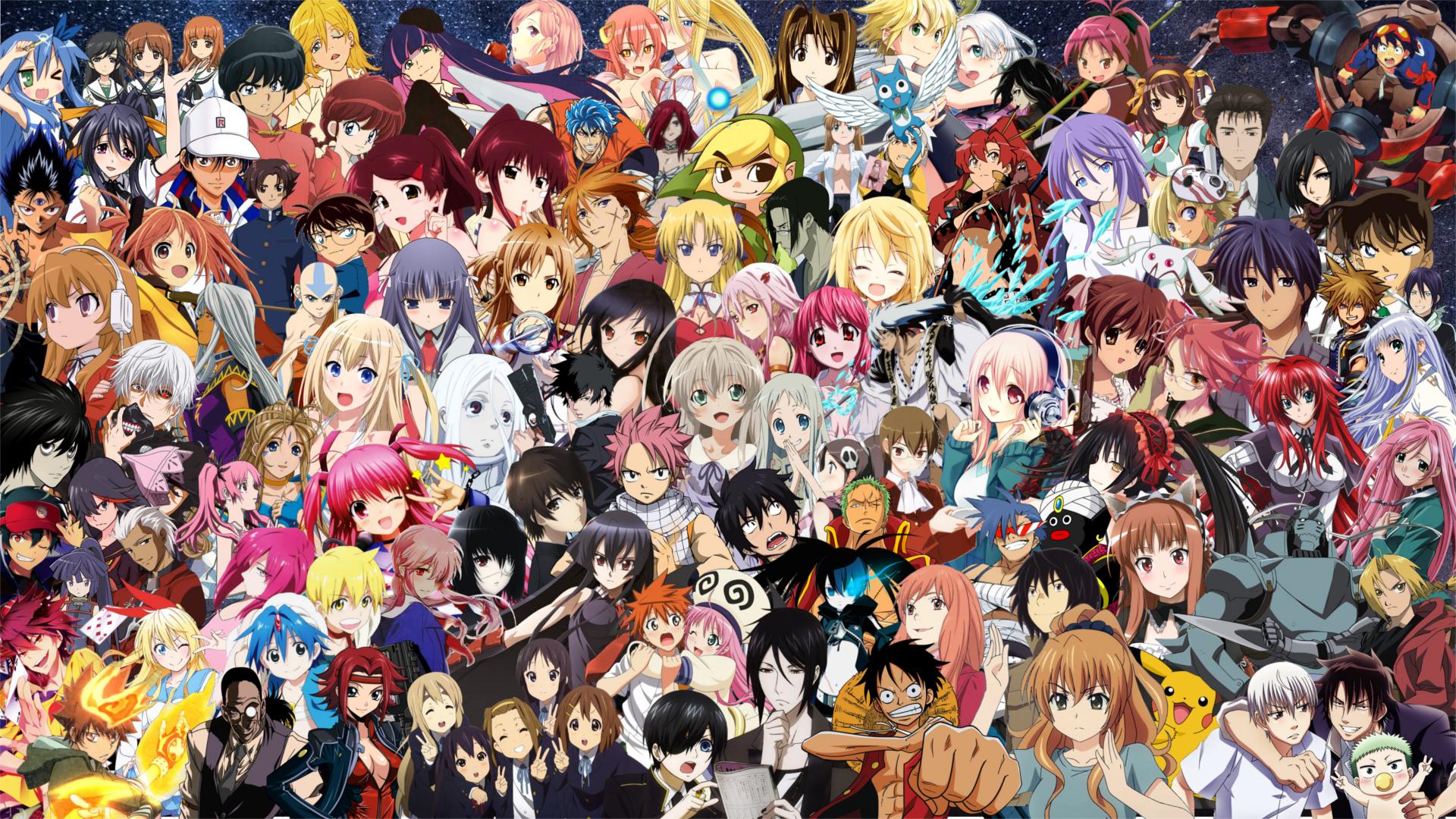 1920 x 1080 · png - Anime Collage 1920x1080 Wallpapers - Wallpaper Cave