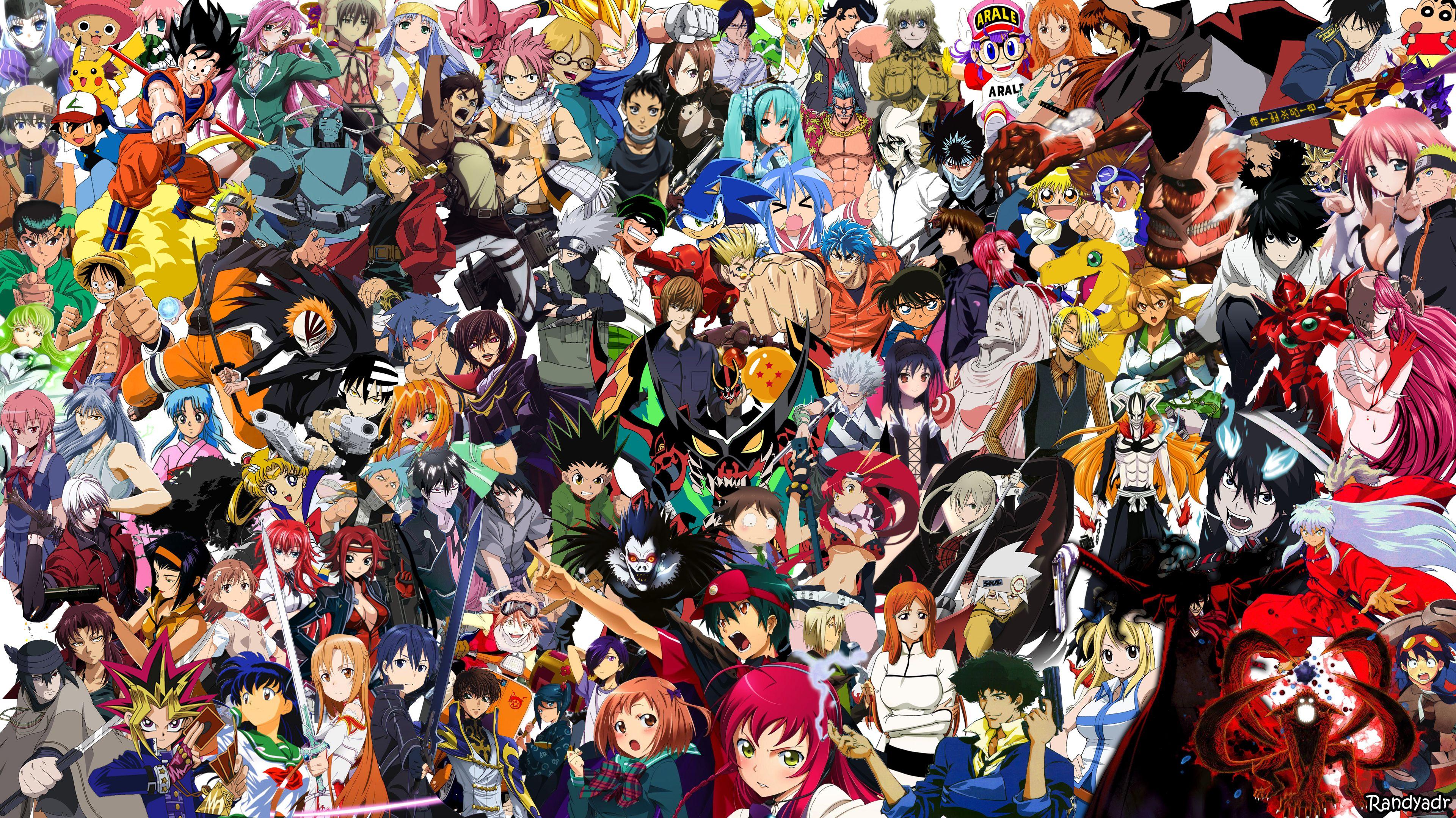 3840 x 2160 · jpeg - Anime Collage Wallpapers - Top Free Anime Collage Backgrounds ...