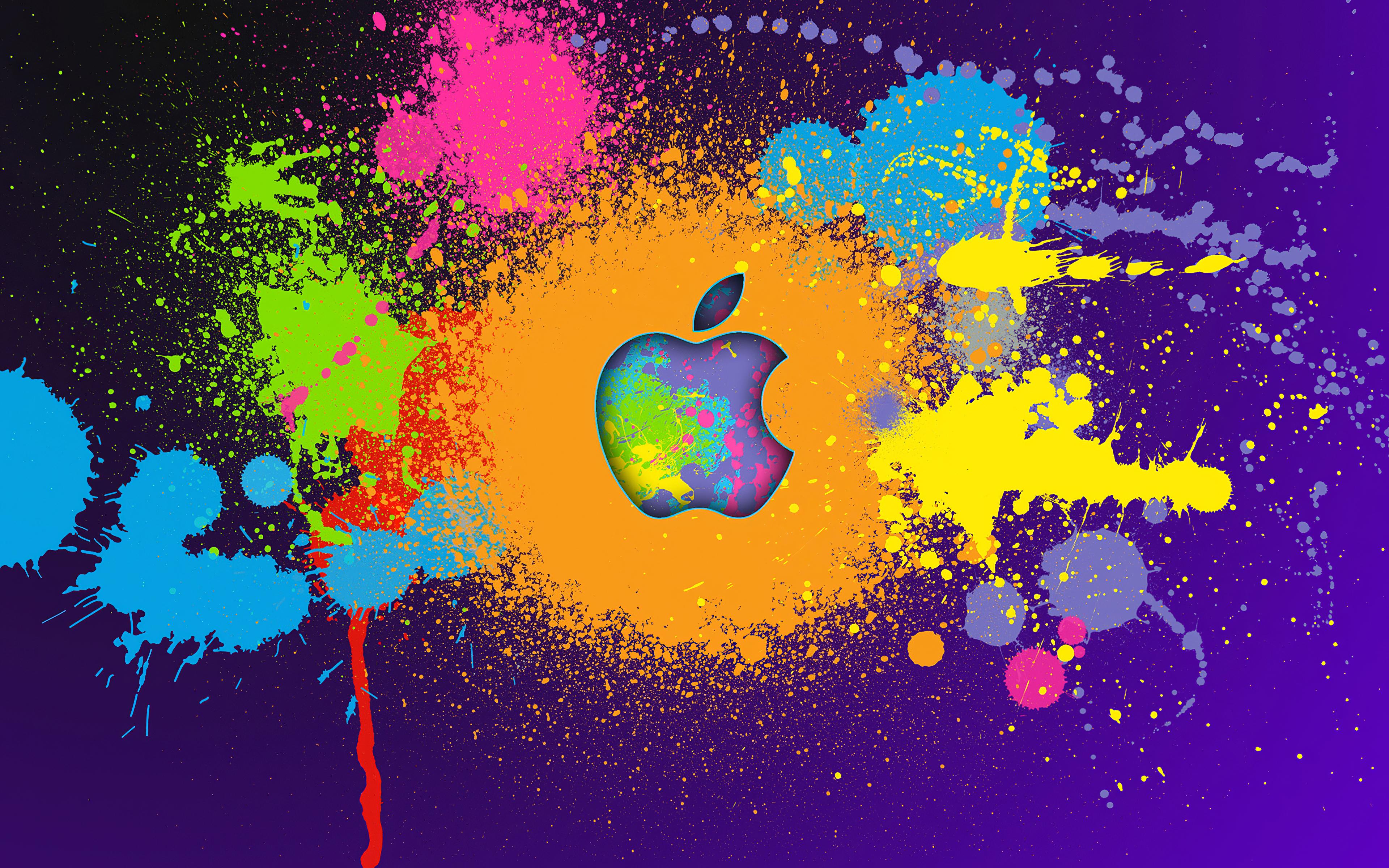 3840 x 2400 · jpeg - Apple Colorful Logo 4k, HD Computer, 4k Wallpapers, Images, Backgrounds ...