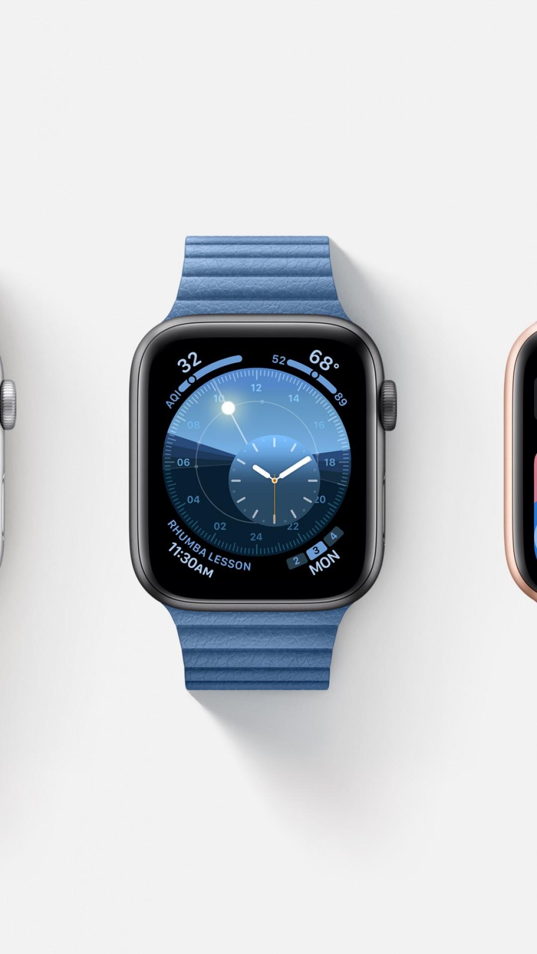1080 x 1920 · jpeg - Wallpaper watchOS 6, interface, GUI, Apple Watch Series 4, WWDC 2019 ...