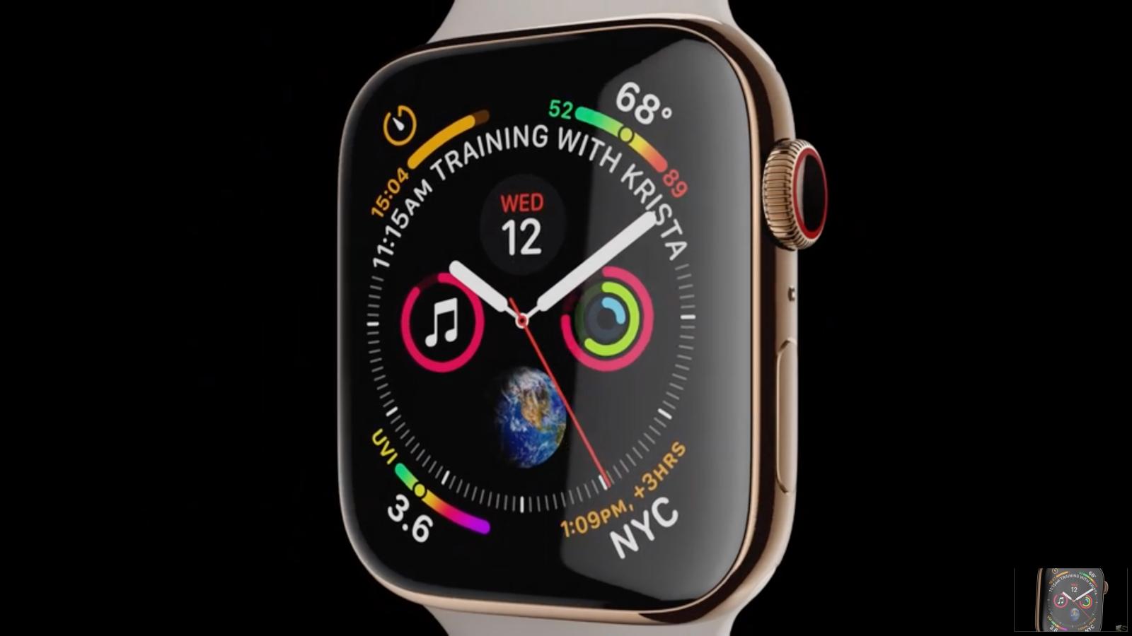 1600 x 900 · png - Apple officially announces Apple Watch Series 4 with larger display ...