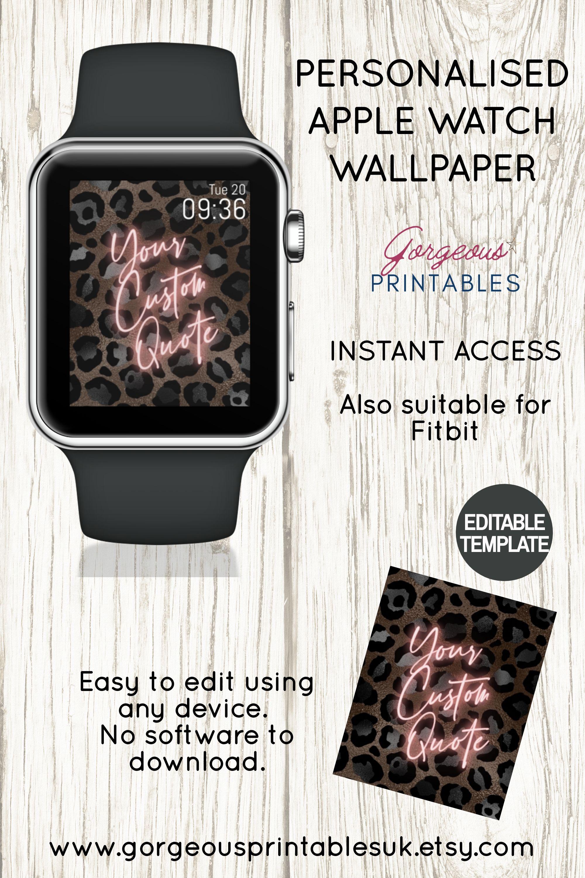 2000 x 3000 · jpeg - Apple Watch Background Neon Custom Quote Wallpaper for your | Etsy in ...