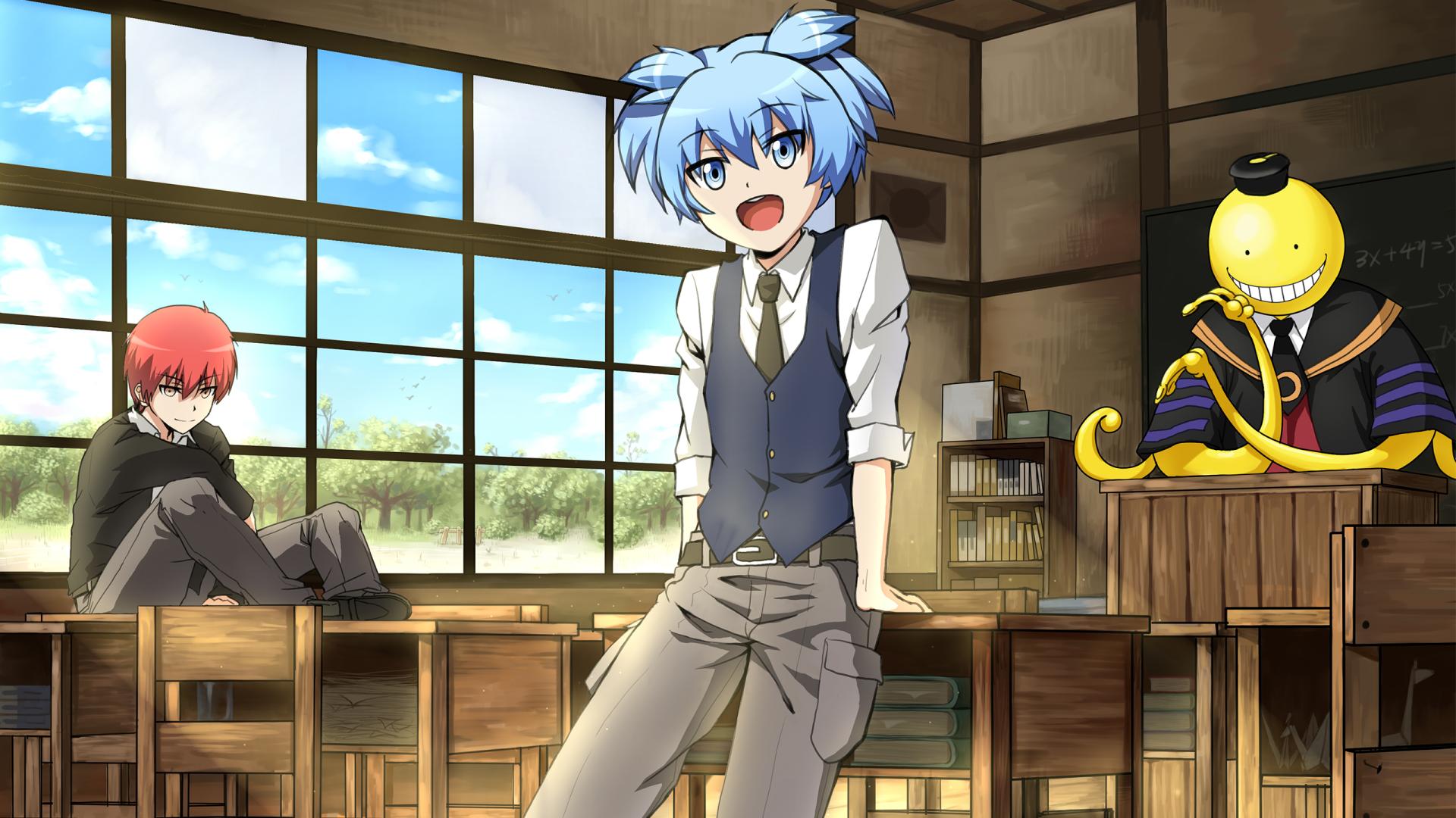 1920 x 1080 · png - Assassination Classroom HD Wallpaper | Background Image | 2560x1440 ...
