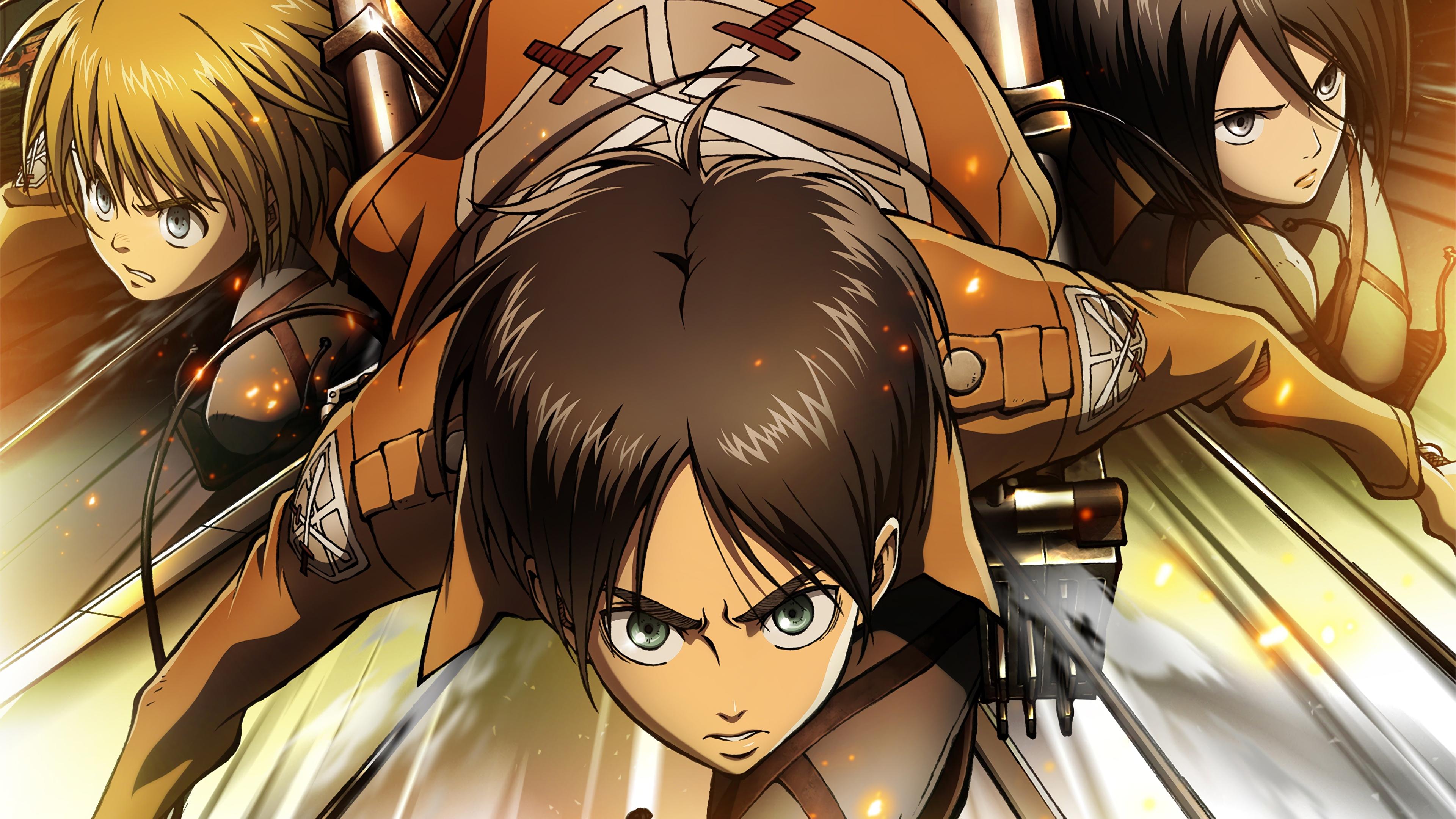3840 x 2160 · jpeg - Eren, Armin, Attack on Titan, 4K, #36 Wallpaper