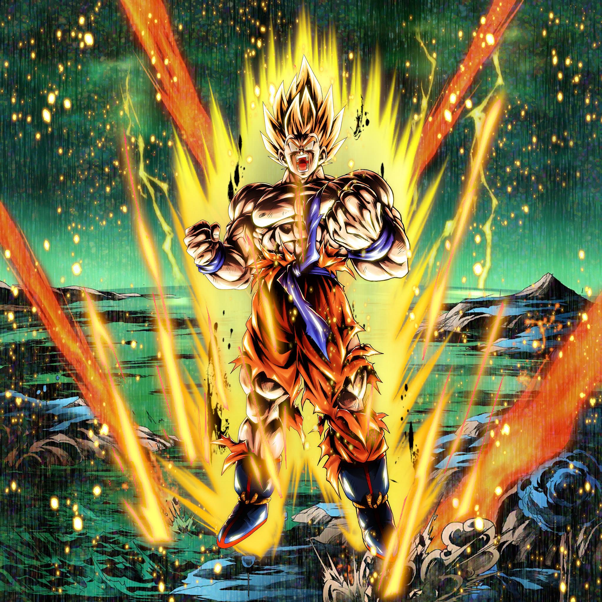 2048 x 2048 · png - Super Saiyan Goku Art Wallpaper : Dragonballsuper