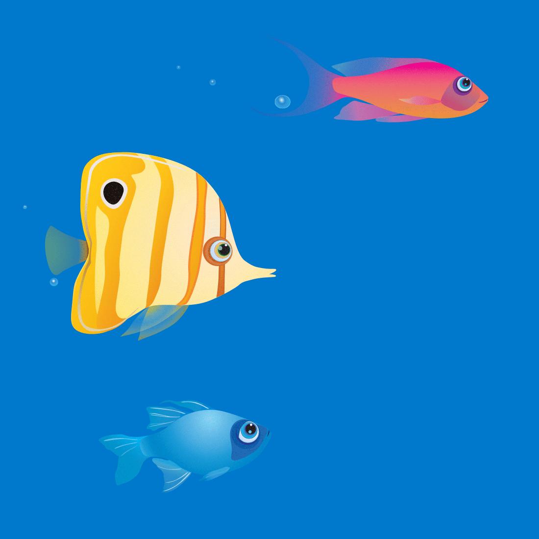 1100 x 1100 · animatedgif - Trout Clipart Animated Gif - Coral Reef Fish - 1100x1100 Wallpaper ...