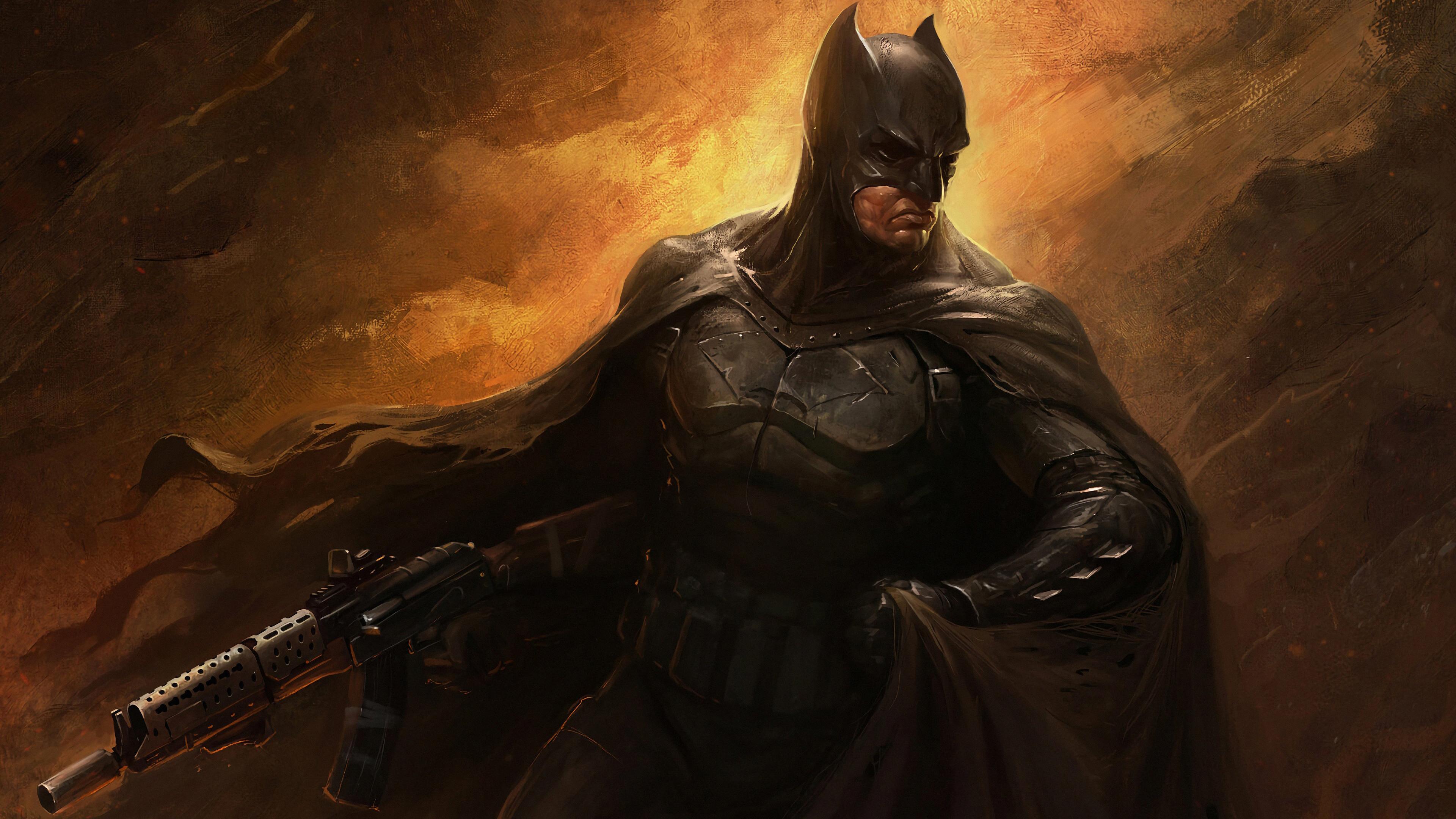 3840 x 2160 · jpeg - Batman With Gun superheroes wallpapers, hd-wallpapers, digital art ...