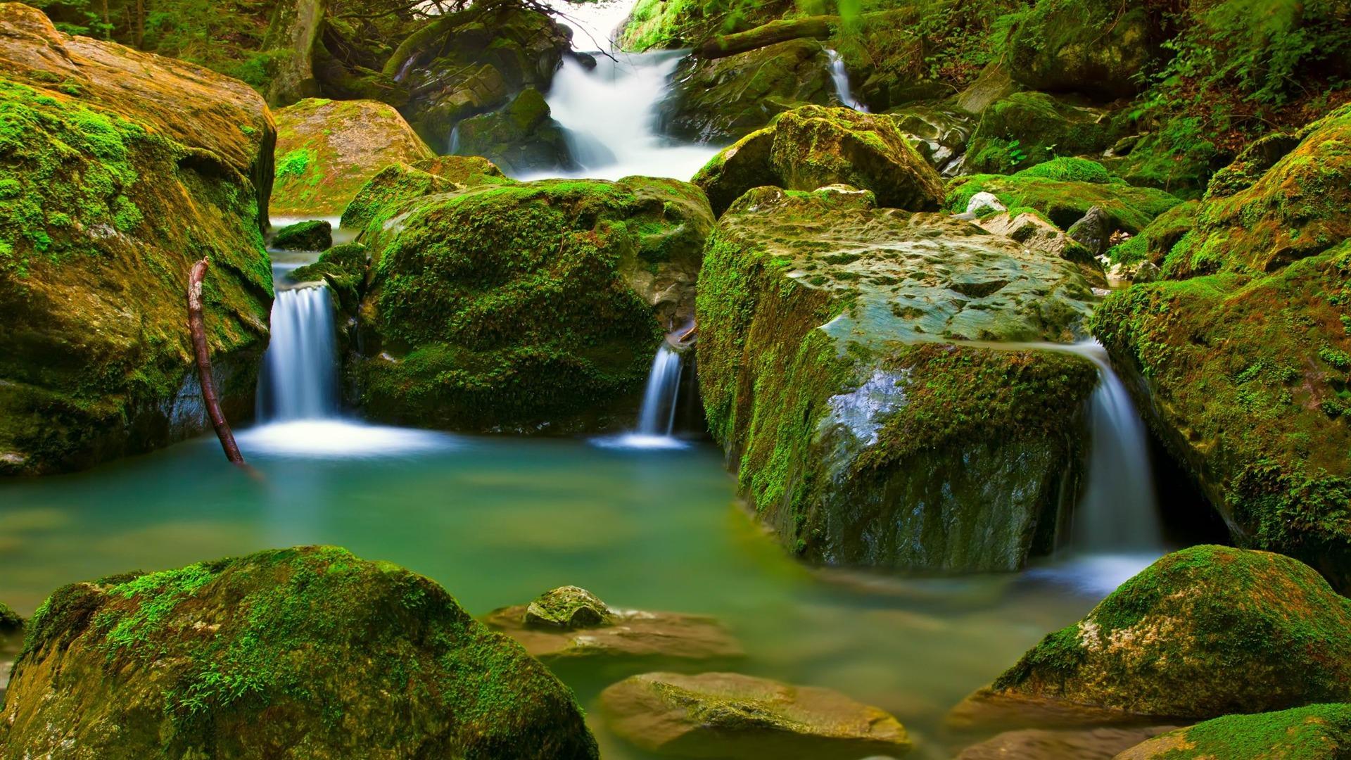 1920 x 1080 · jpeg - mountain waterfall-beautiful scenic HD wallpaper-1920x1080 Download ...
