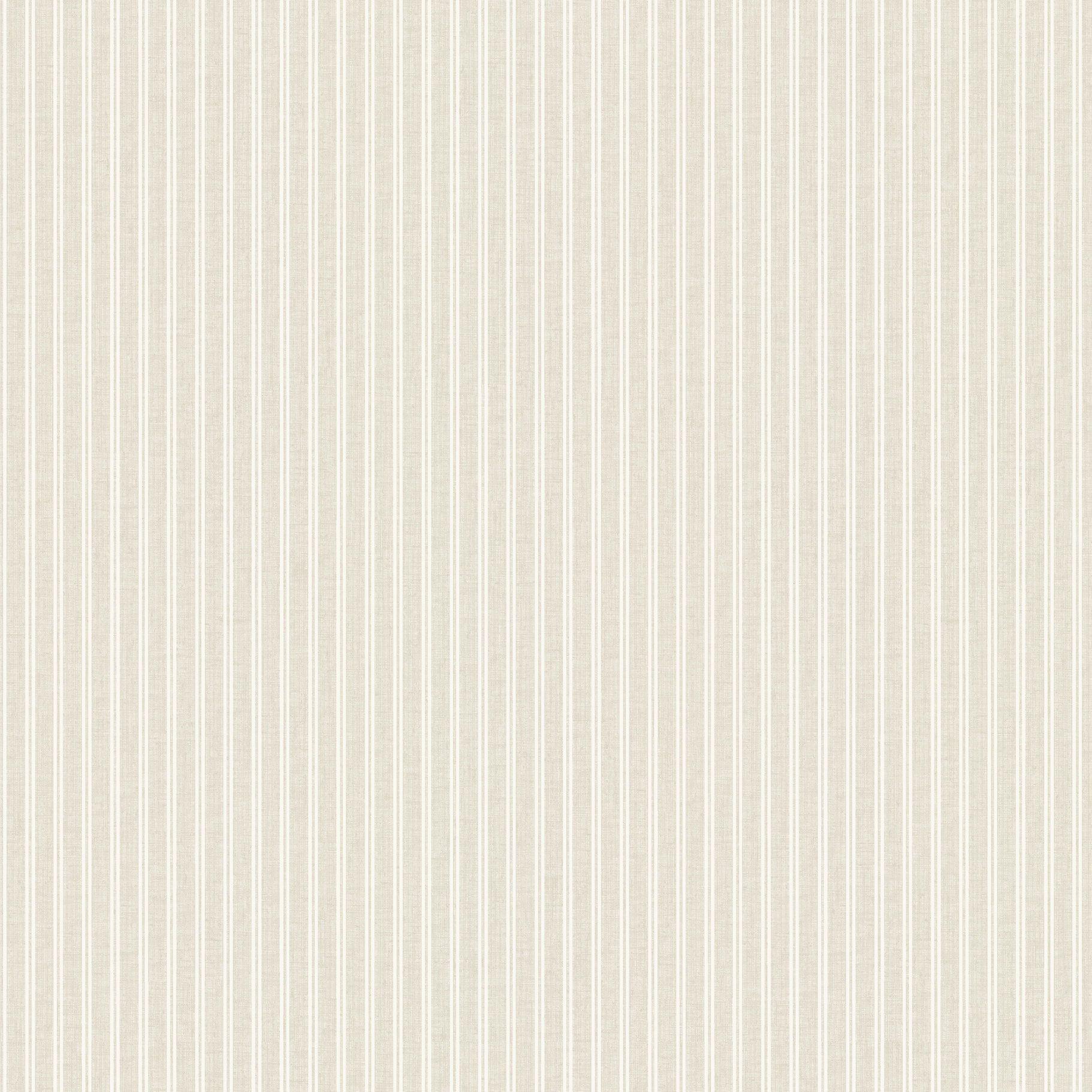 1822 x 1822 · jpeg - New Ticking Stripe Wallpaper - Cream | Striped wallpaper, Stripe ...