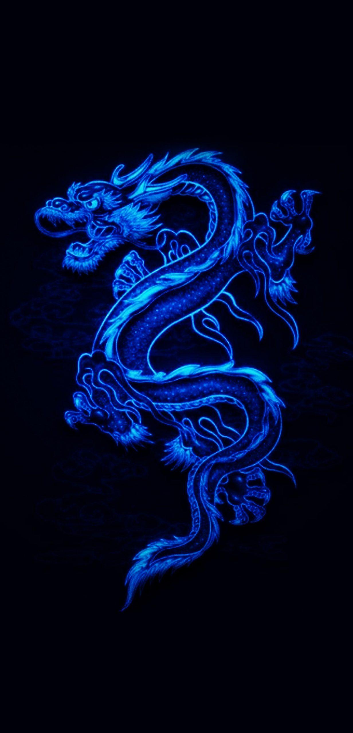 1232 x 2560 · jpeg - 10 Best Wallpapers for Huawei Mate 40 Pro 05 - Animated Blue Dragon ...