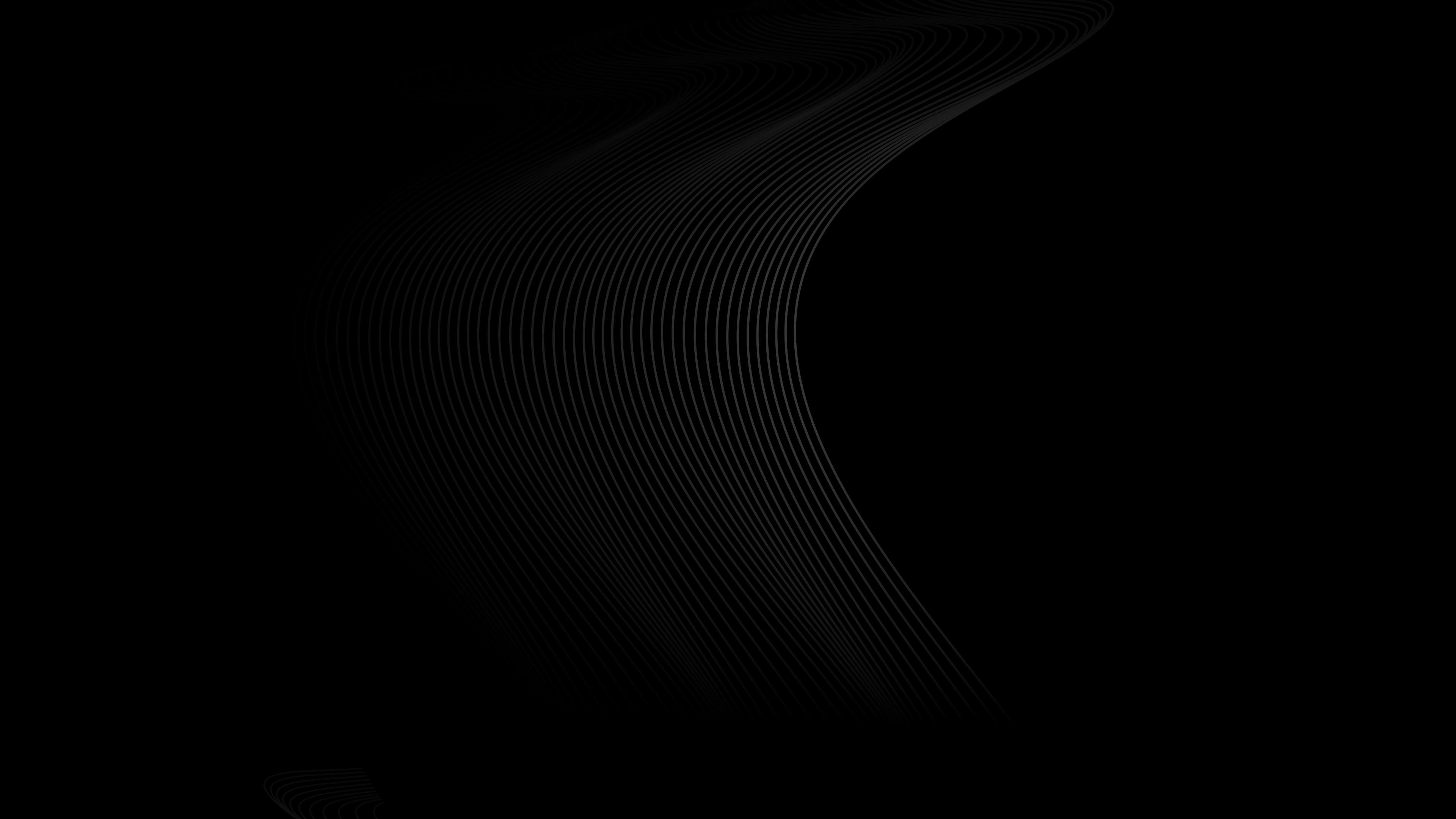 3840 x 2160 · jpeg - Abstract Lines Dark 4k, HD Abstract, 4k Wallpapers, Images, Backgrounds ...