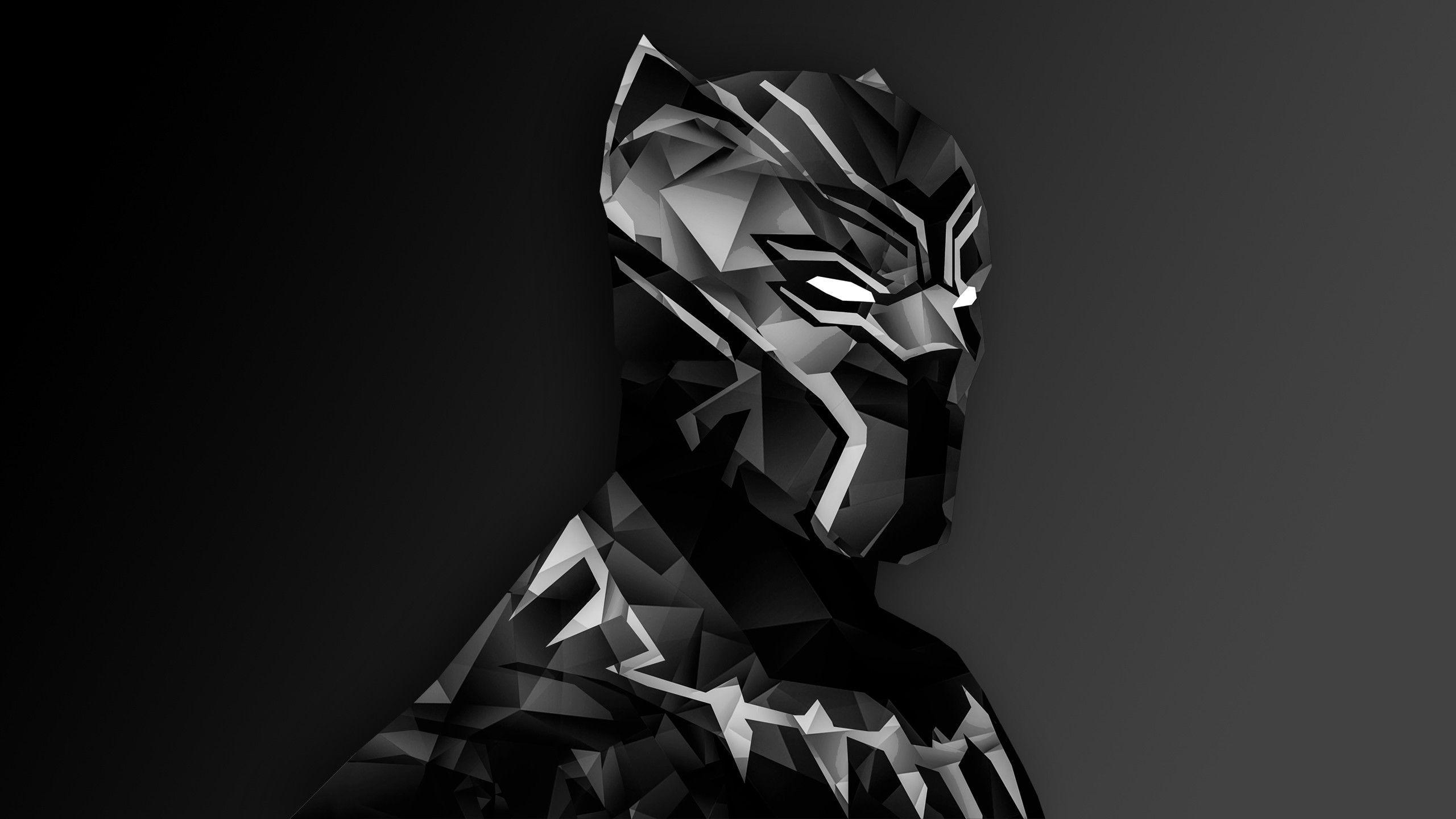 2560 x 1440 · jpeg - Black Panther Logo Wallpapers - Wallpaper Cave