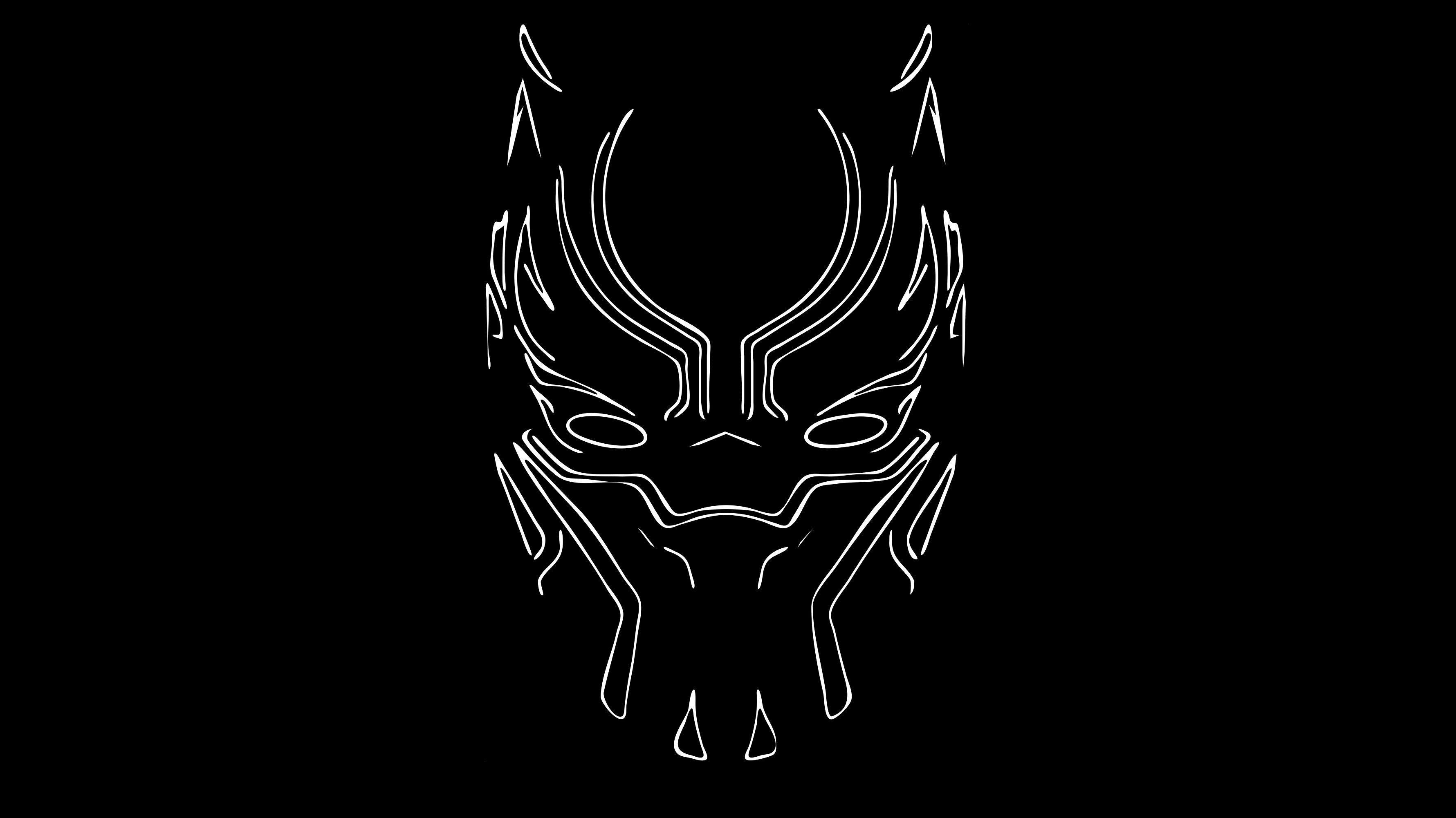 3561 x 2002 · jpeg - Black Panther Logo Wallpapers - Wallpaper Cave
