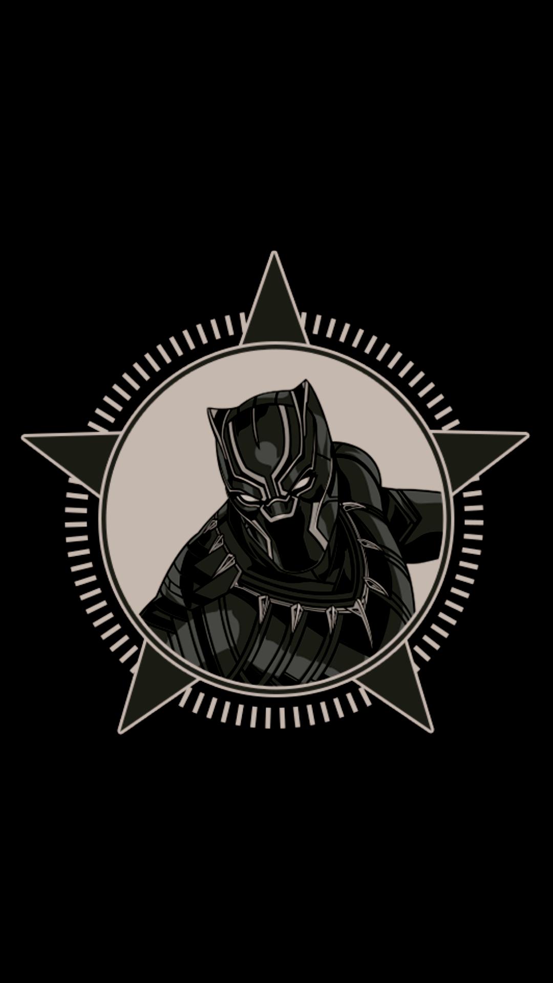 1080 x 1920 · png - Black Panther Logo Wallpapers - Wallpaper Cave