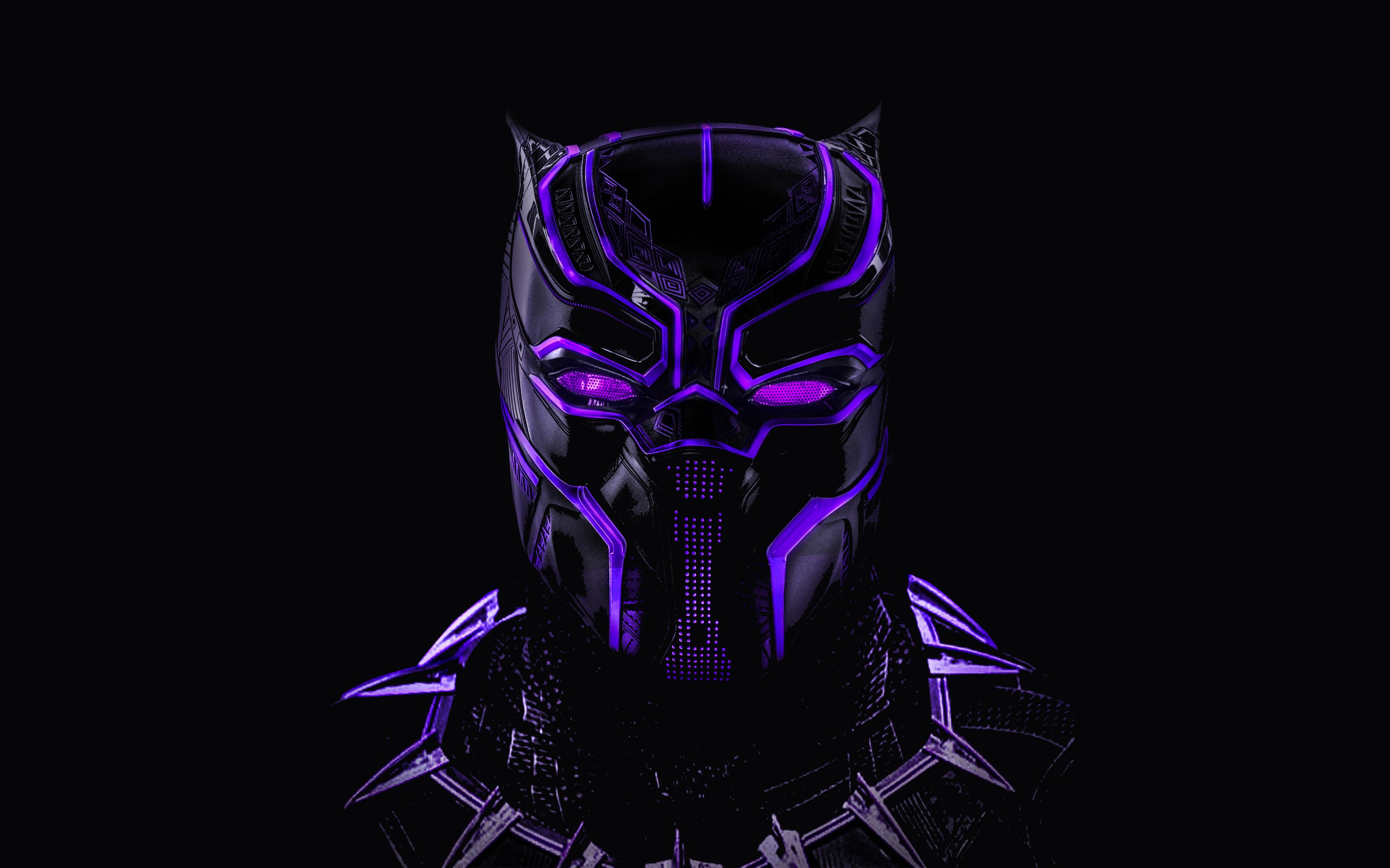 3840 x 2400 · jpeg - Download 3840x2400 wallpaper black panther, superhero, dark, glowing ...