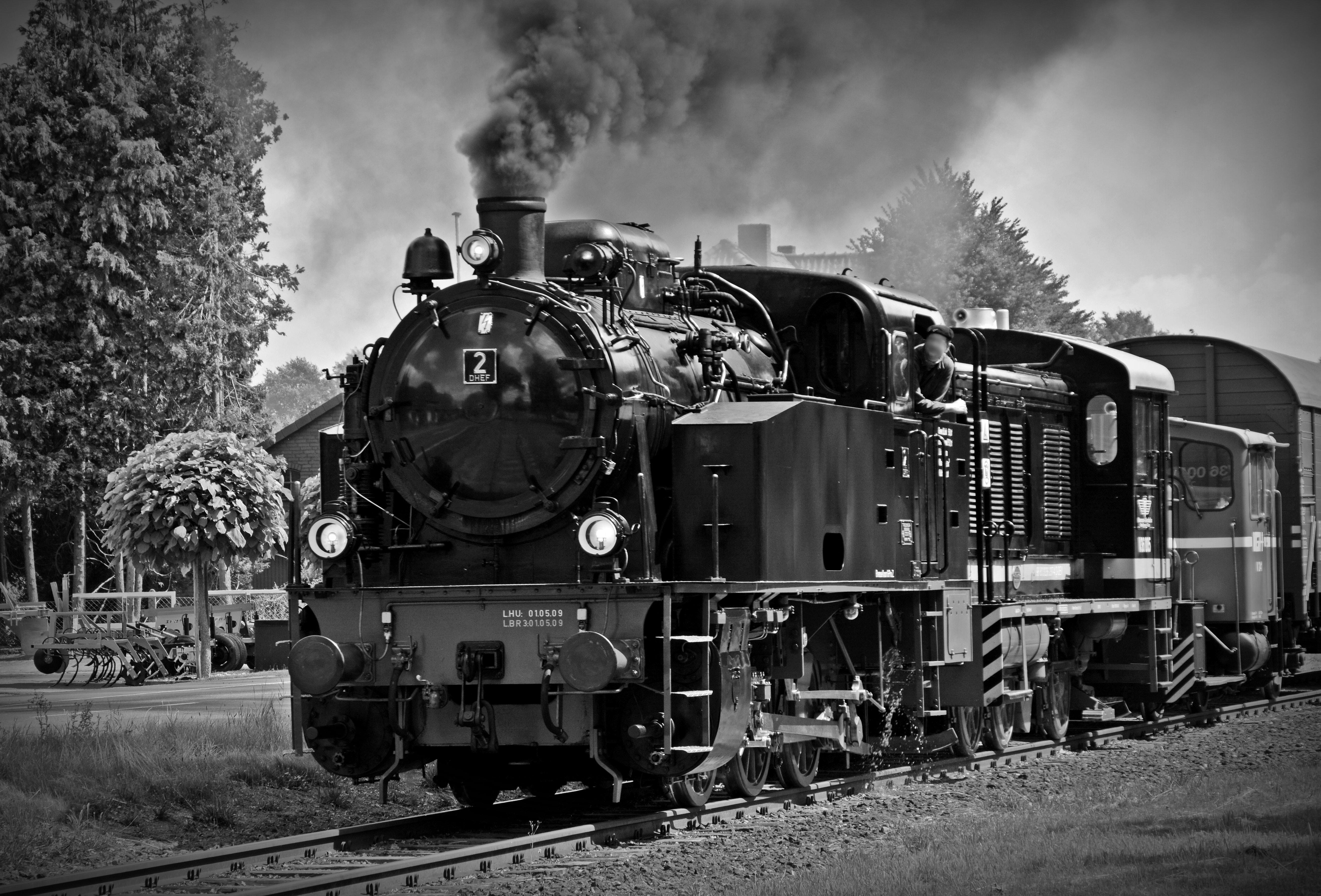 5245 x 3558 · jpeg - High Angle View of Train on Railroad Tracks  Free Stock Photo