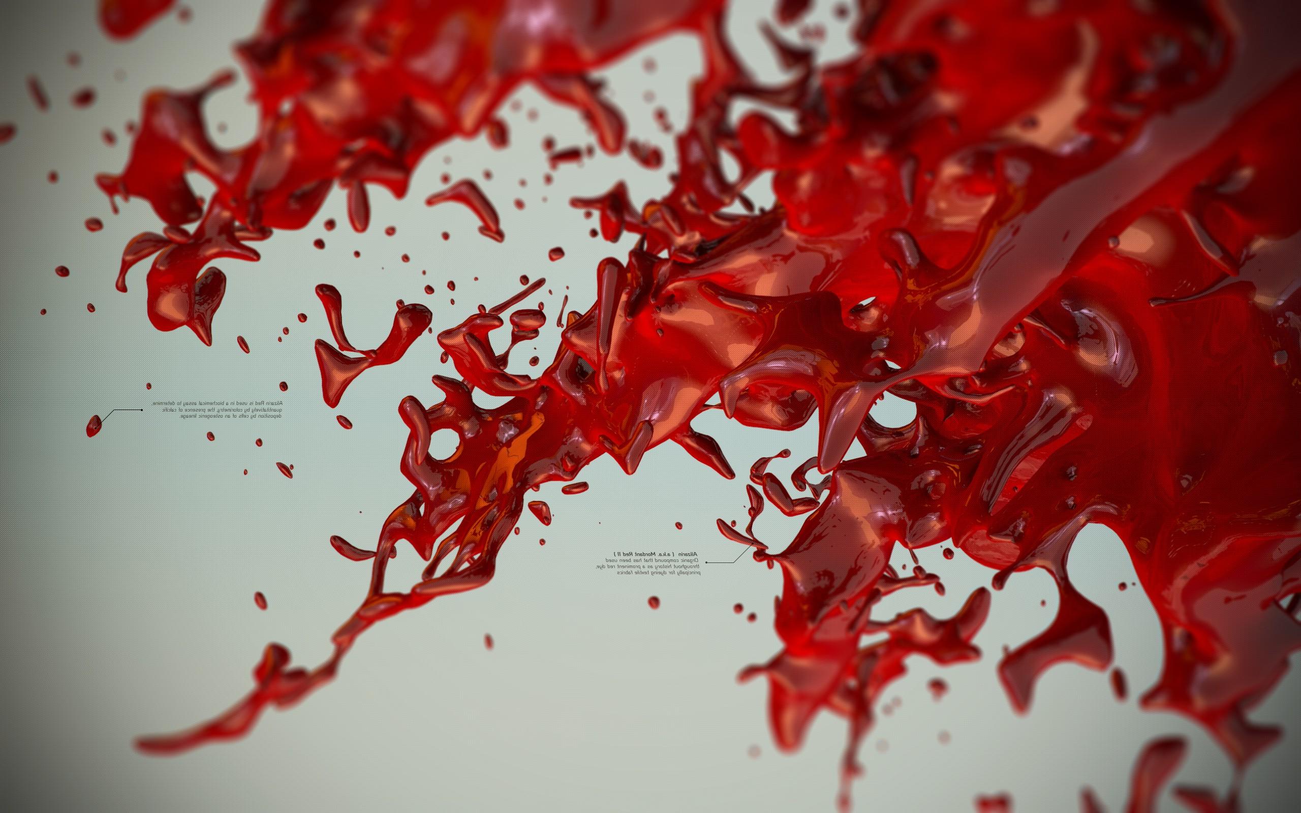 2560 x 1600 · jpeg - 3D, Liquid, Digital Art, Blood Wallpapers HD / Desktop and Mobile ...