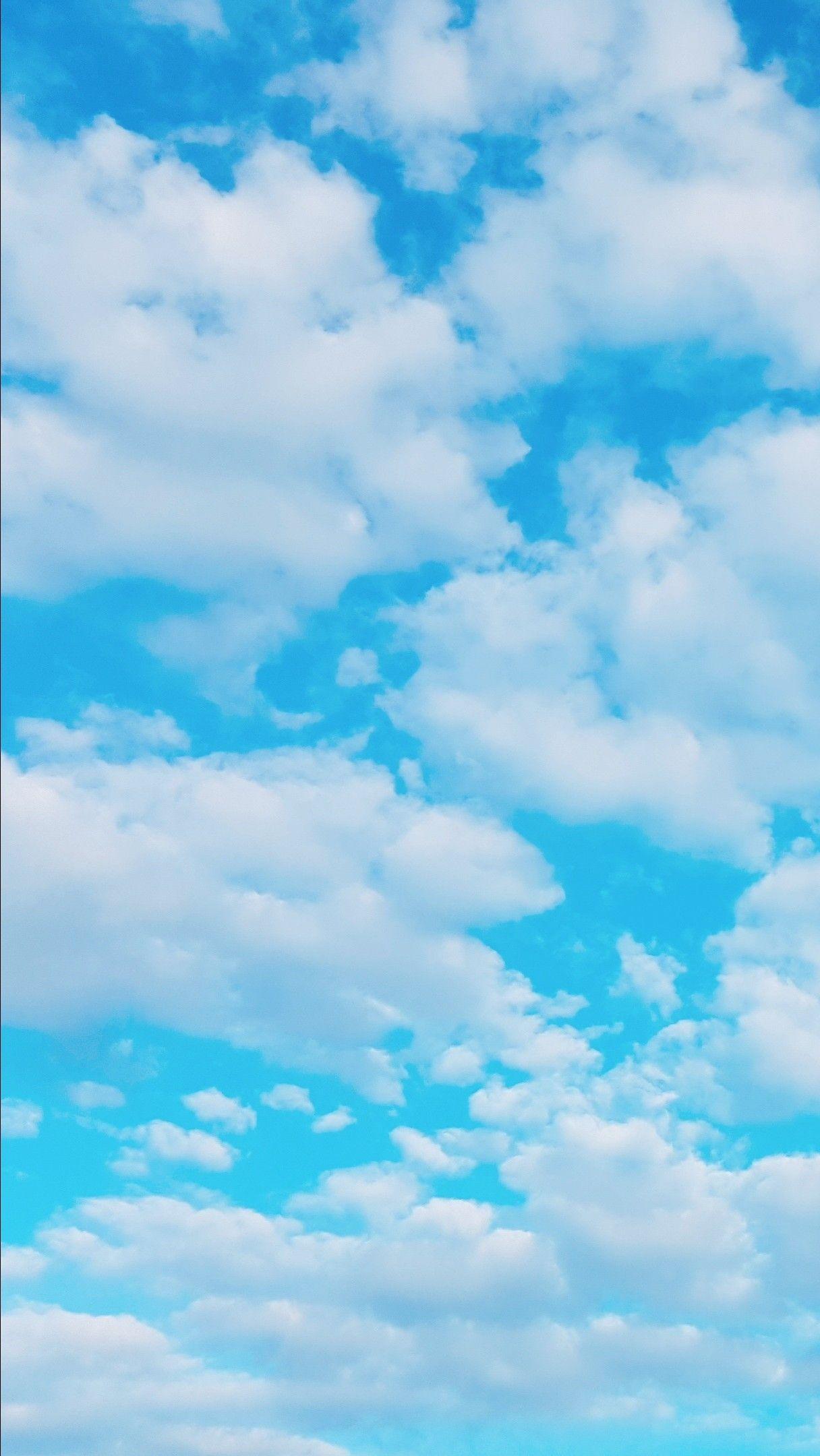 1216 x 2160 · jpeg - Sky Blue Aesthetic Wallpapers - Wallpaper Cave