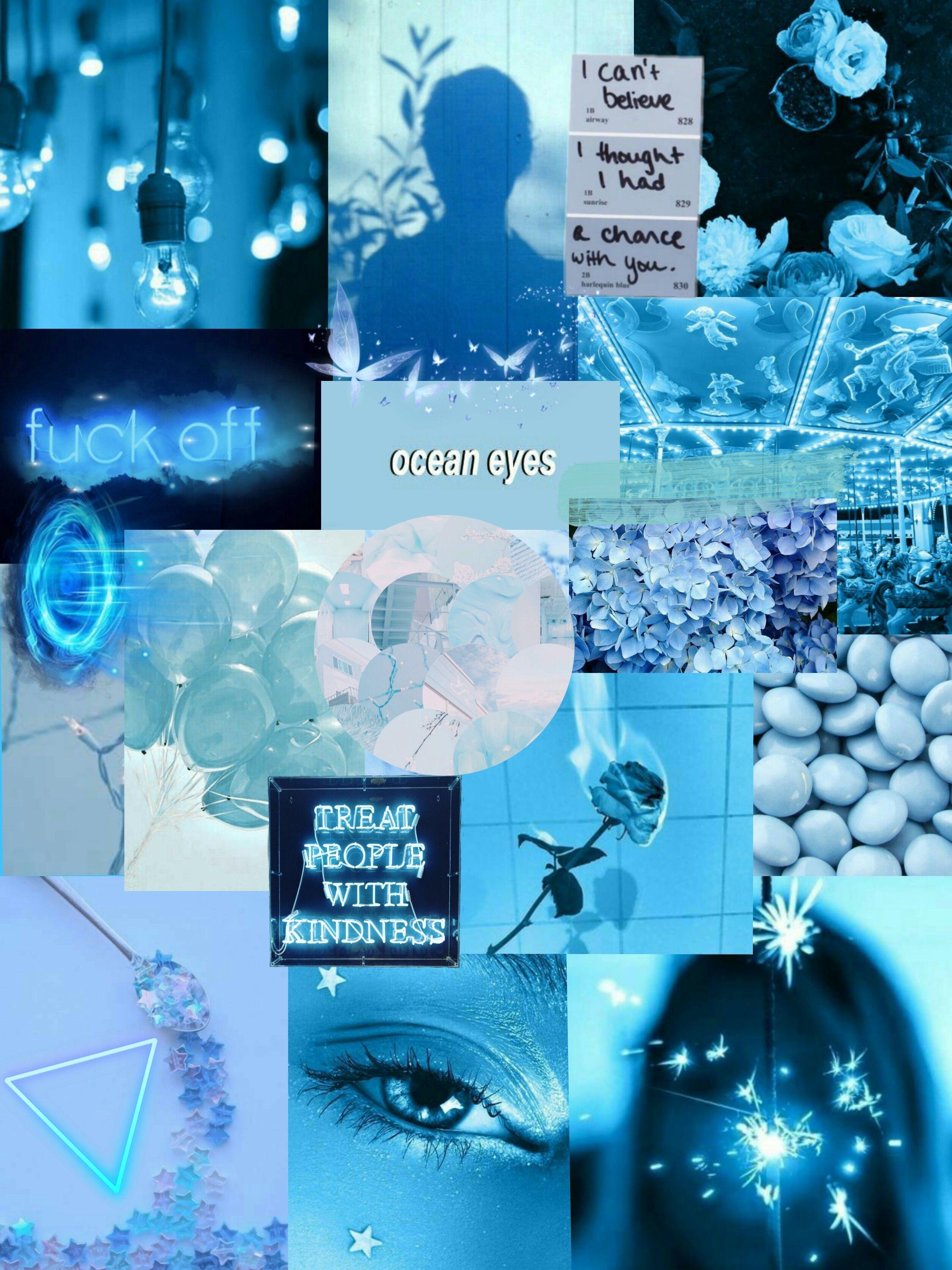 2508 x 3344 · jpeg - Blue Aesthetic Collage Wallpapers - Wallpaper Cave