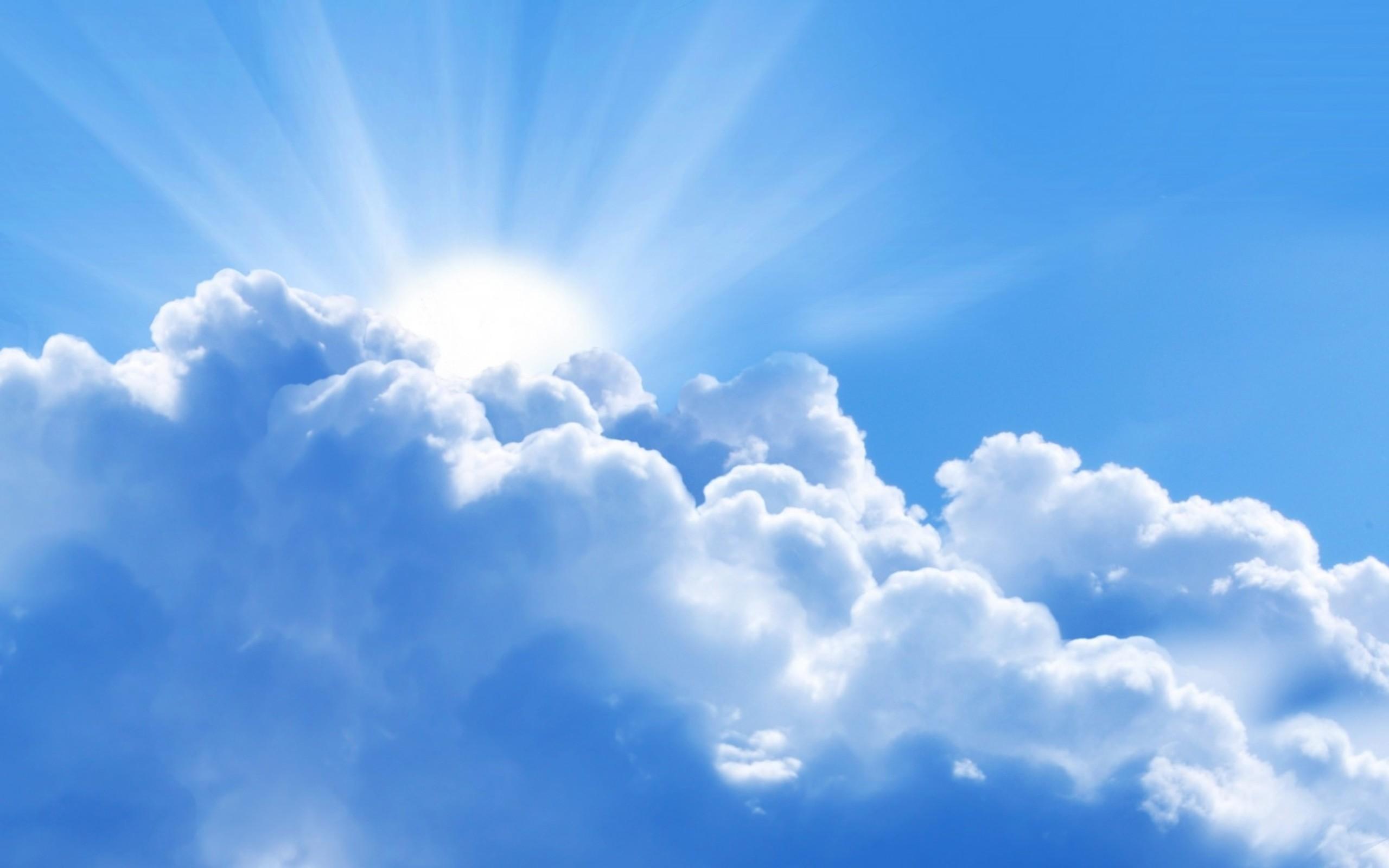 2560 x 1600 · jpeg - Blue Sky With Clouds Wallpaper (56+ images)
