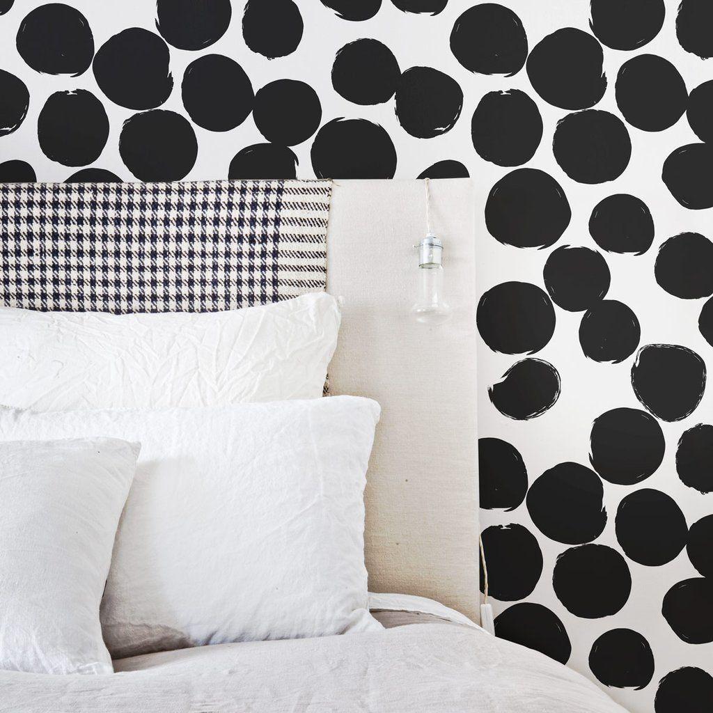 1024 x 1024 · jpeg - Black & white pattern removable wallpaper | Interior design, Bold ...
