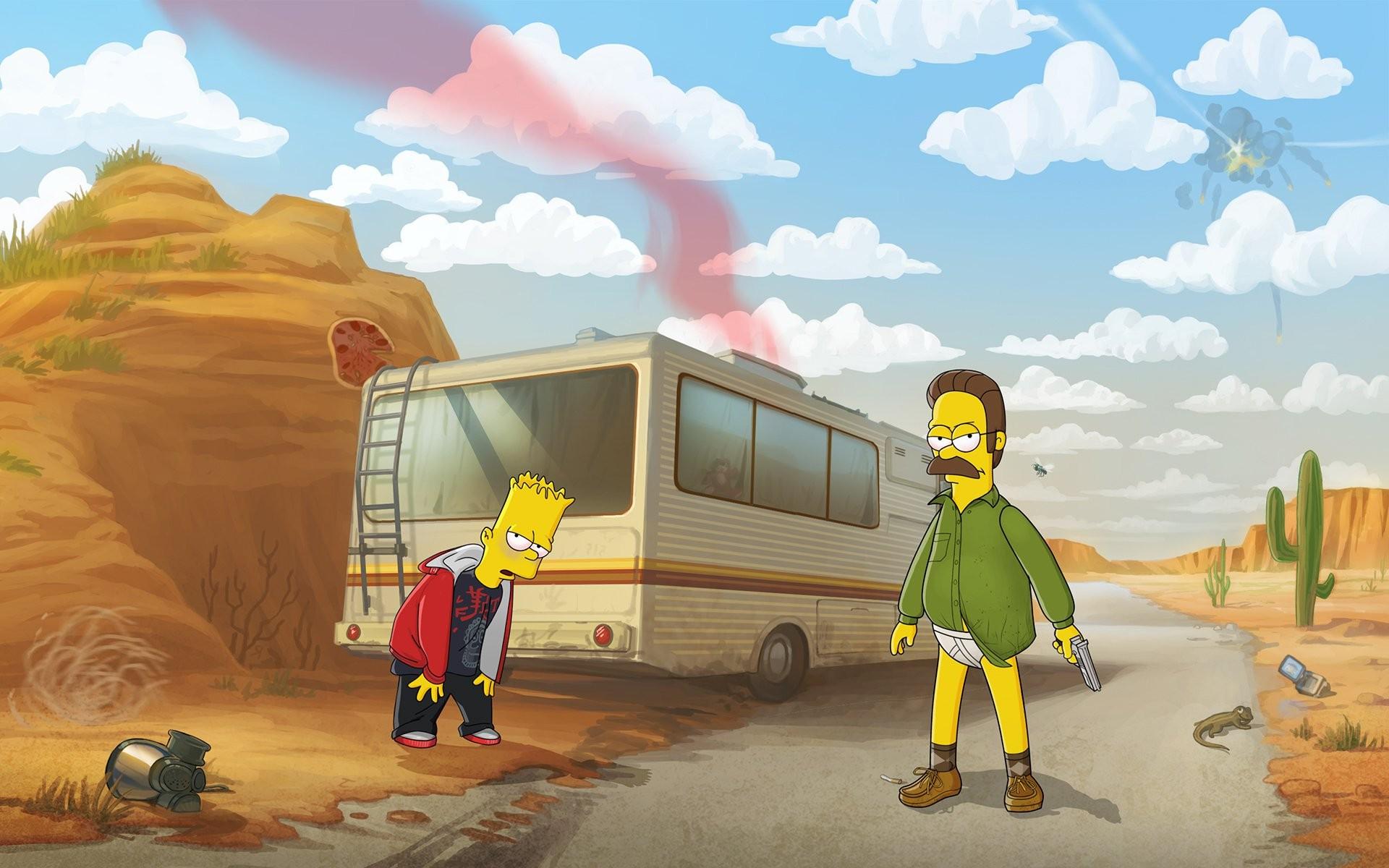 1920 x 1200 · jpeg - The Simpsons, Breaking Bad, Humor, Ned Flanders, Bart Simpson ...