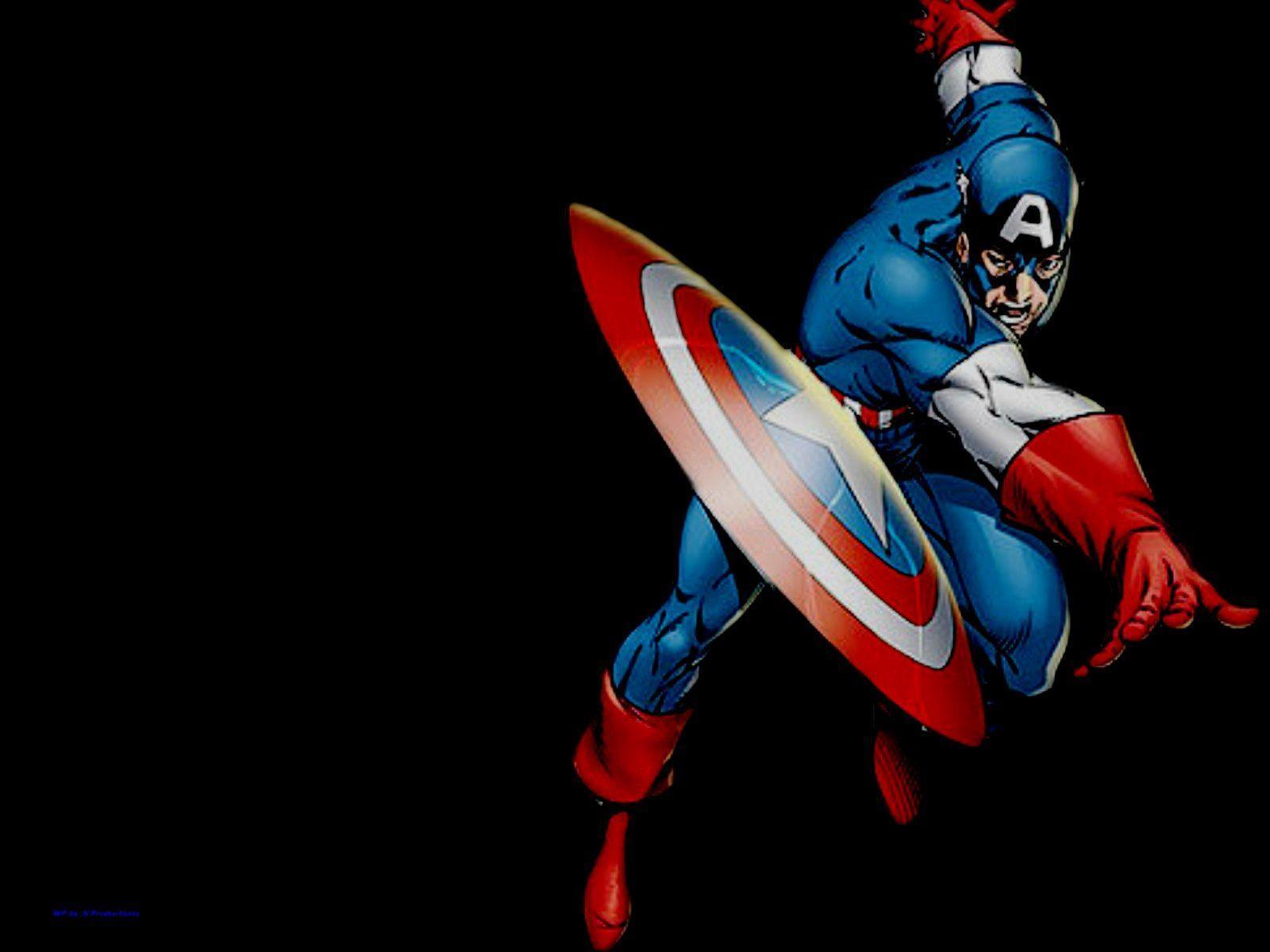 1600 x 1200 · jpeg - Captain America Cartoon Wallpapers - Wallpaper Cave