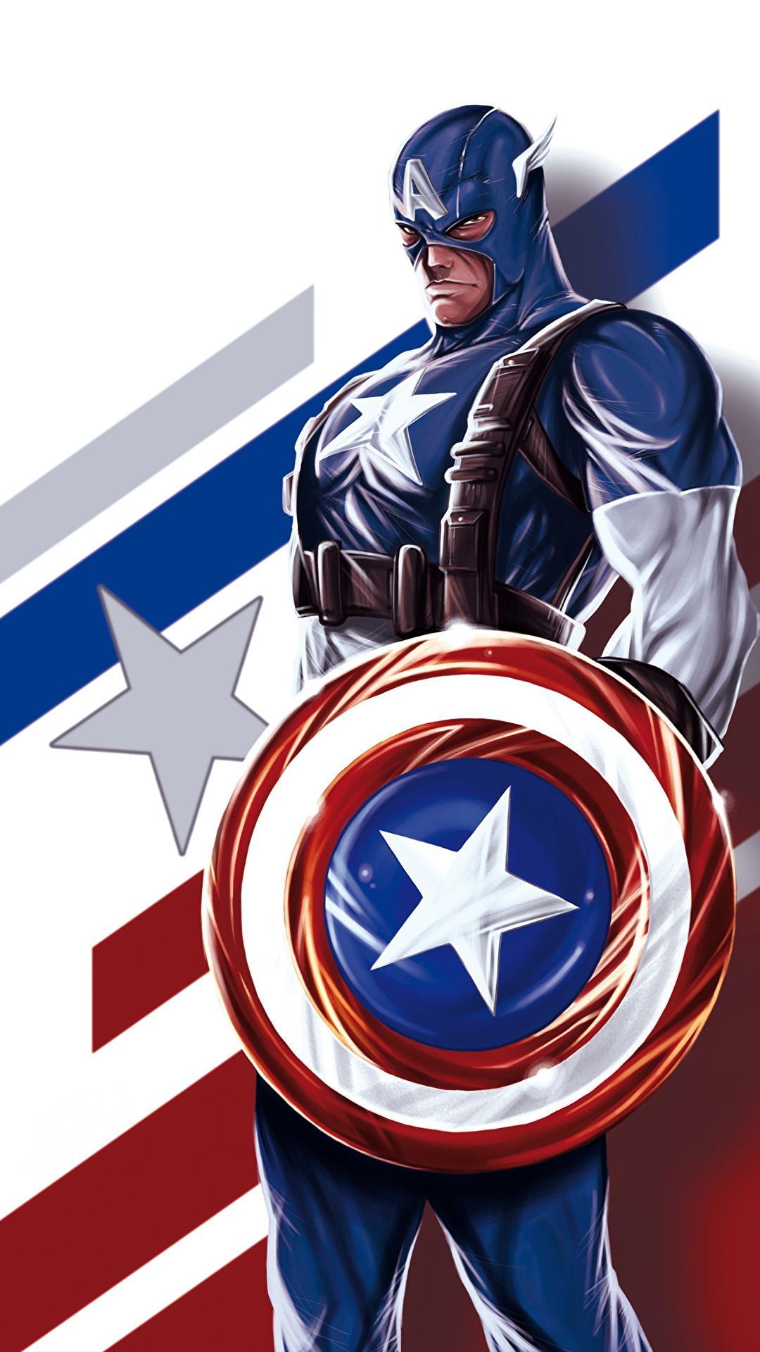 1080 x 1920 · jpeg - Captain America Cartoon Wallpapers - Wallpaper Cave