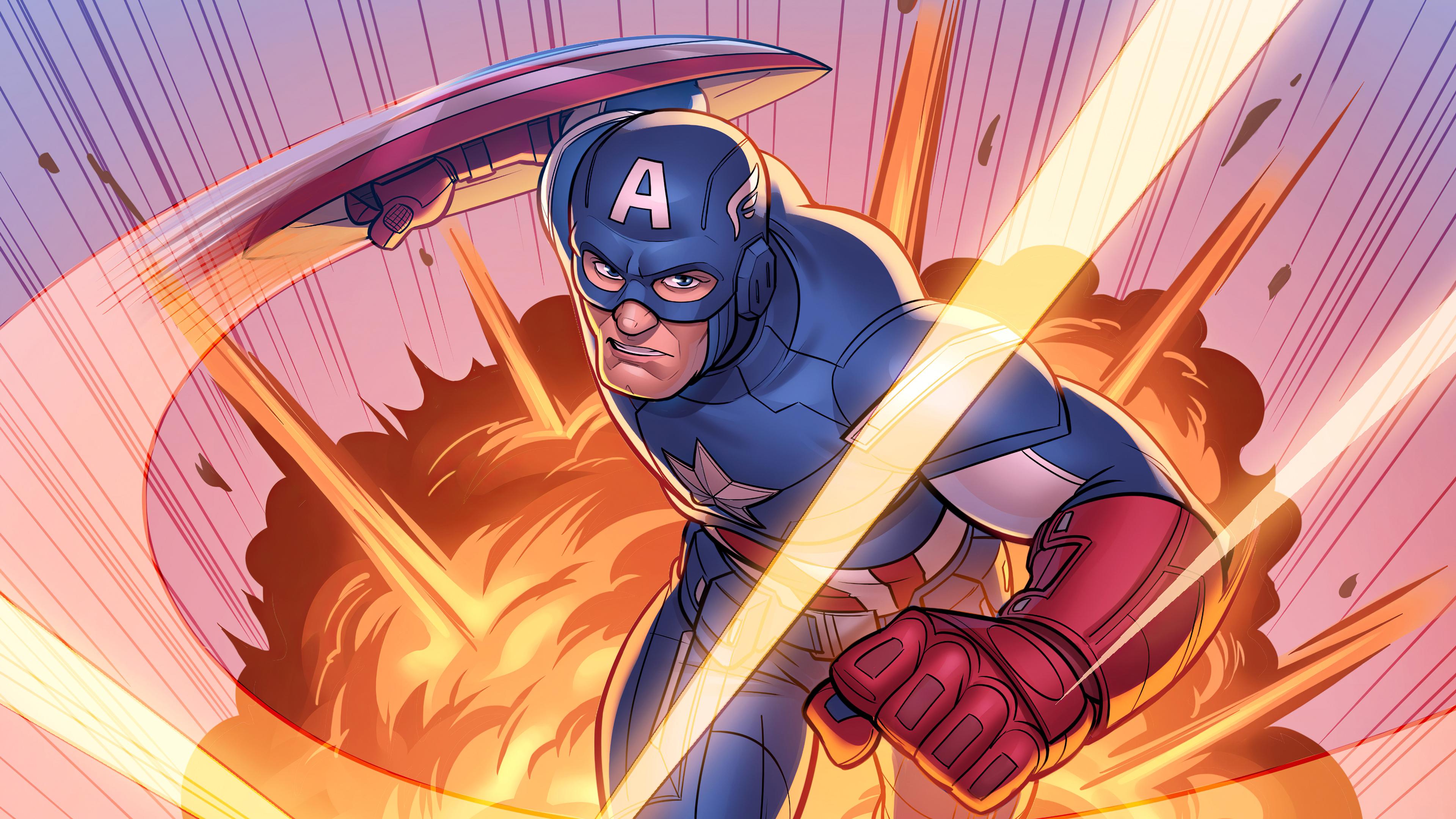 3840 x 2160 · jpeg - Captain America Comic Art captain america wallpapers, Captain America ...