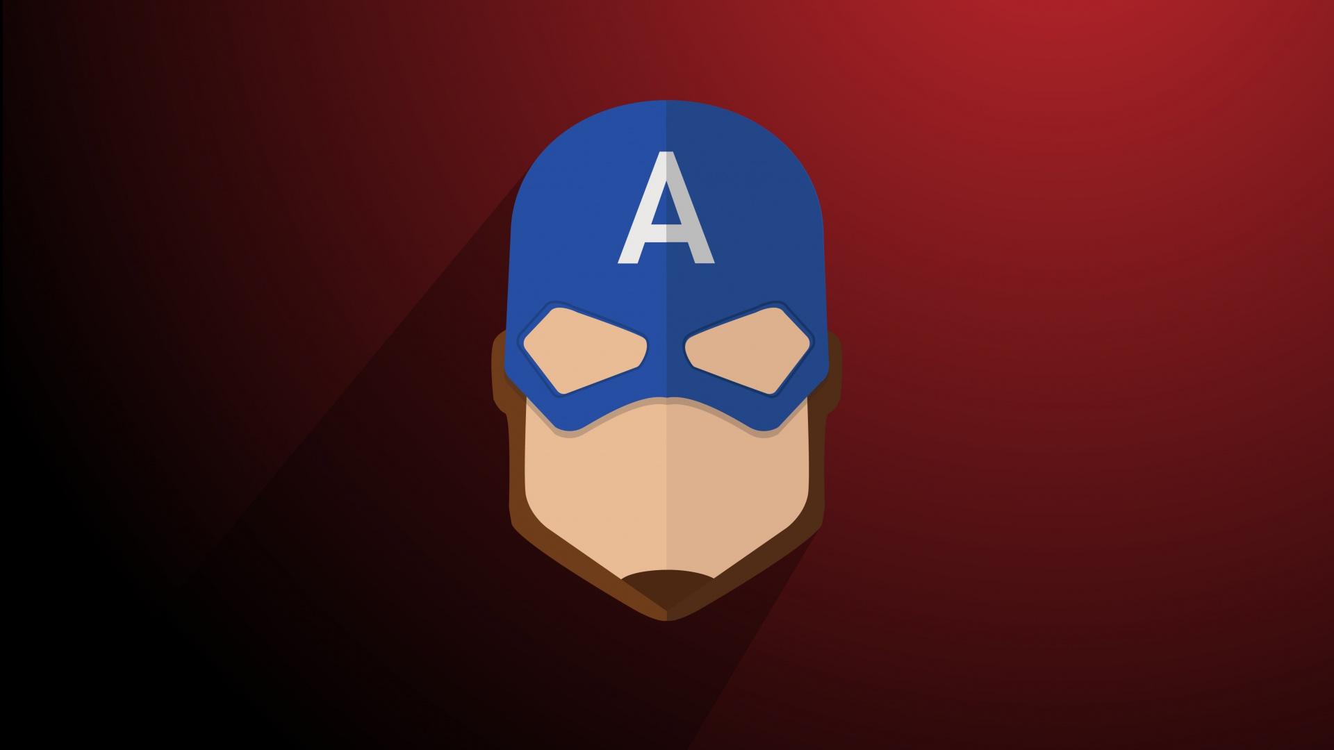 1920 x 1080 · jpeg - Captain America, Logo, Minimal, Wallpaper - Captain America Logo 4k ...