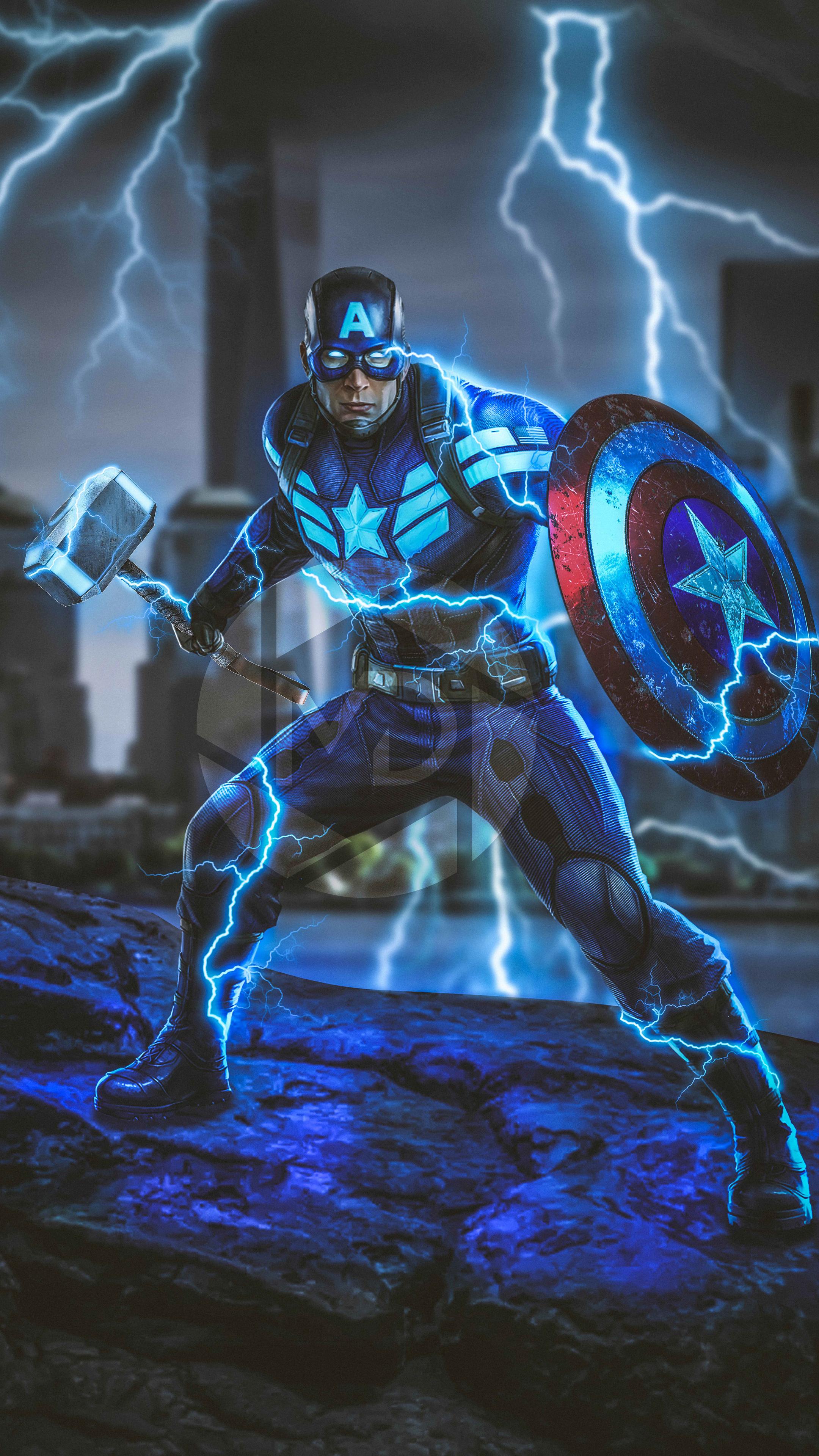 2160 x 3840 · jpeg - 2160x3840 Captain America Mjolnir Avengers Endgame 4k 2019 Sony Xperia ...
