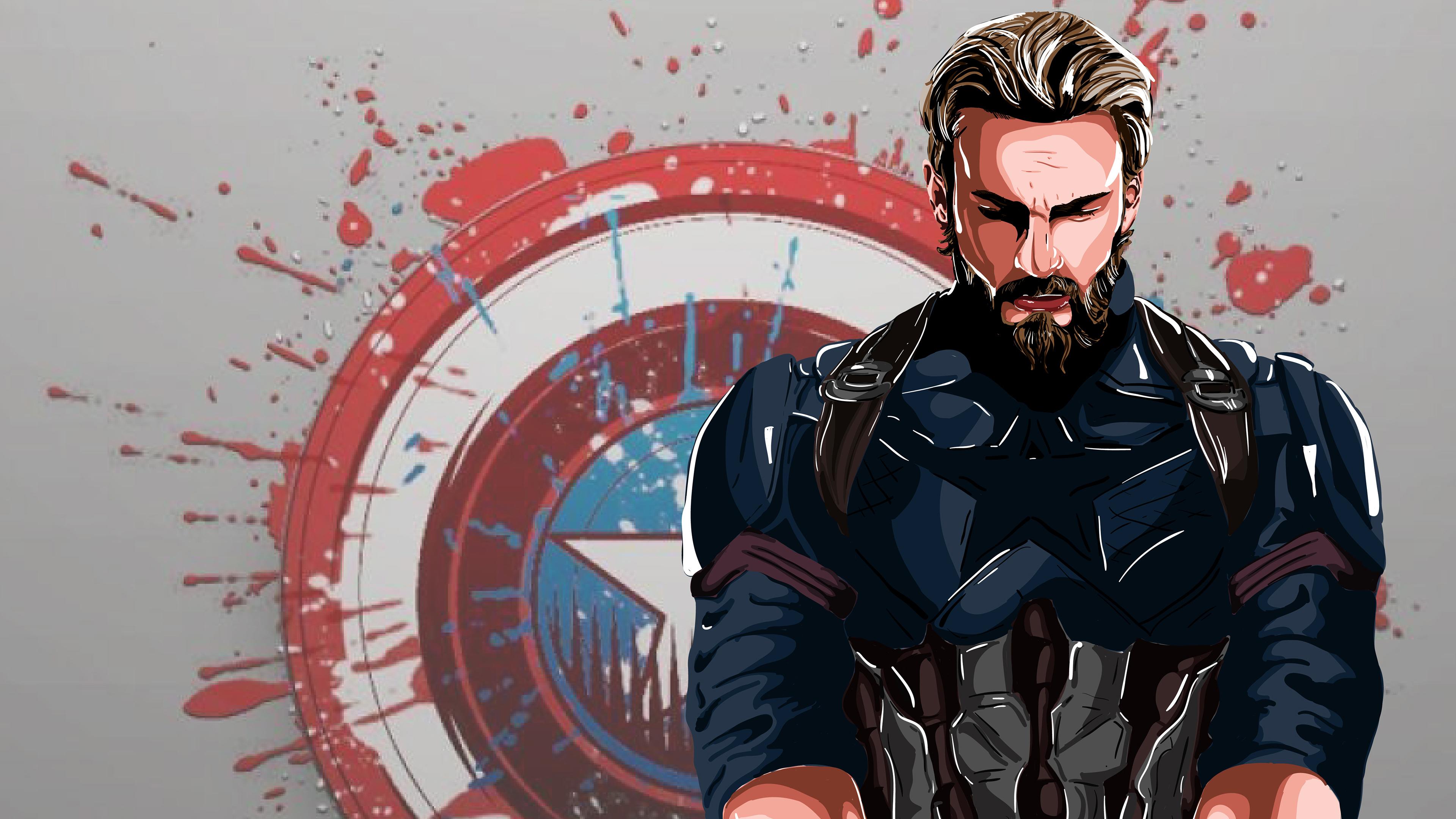3840 x 2160 · jpeg - Captain America New Art 4k, HD Superheroes, 4k Wallpapers, Images ...