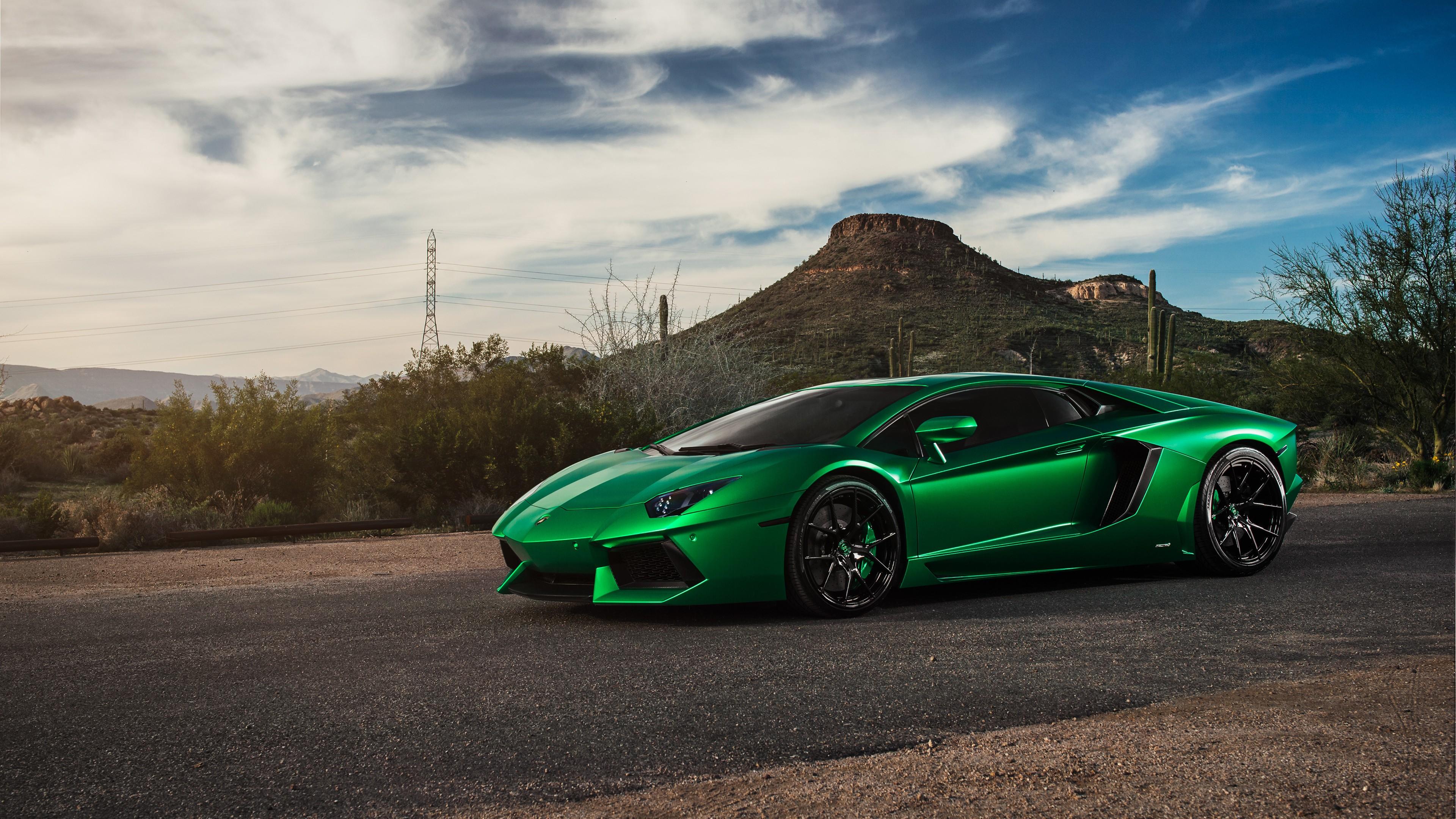 3840 x 2160 · jpeg - Lamborghini Aventador Green 4k, HD Cars, 4k Wallpapers, Images, Backgrounds, Photos and Pictures