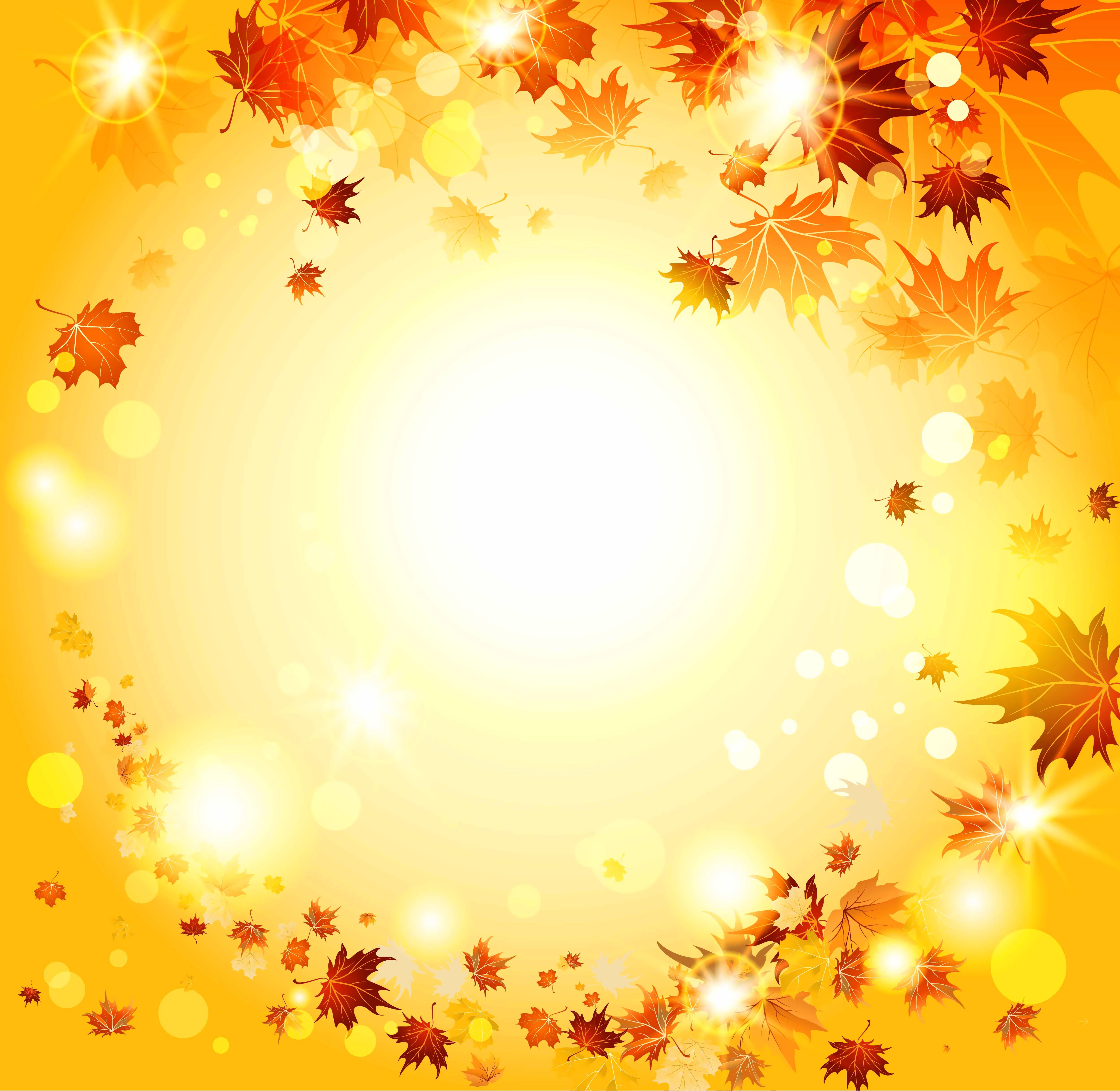 4999 x 4871 · jpeg - Fall Background with Leaves | Fall background, Cartoon background ...