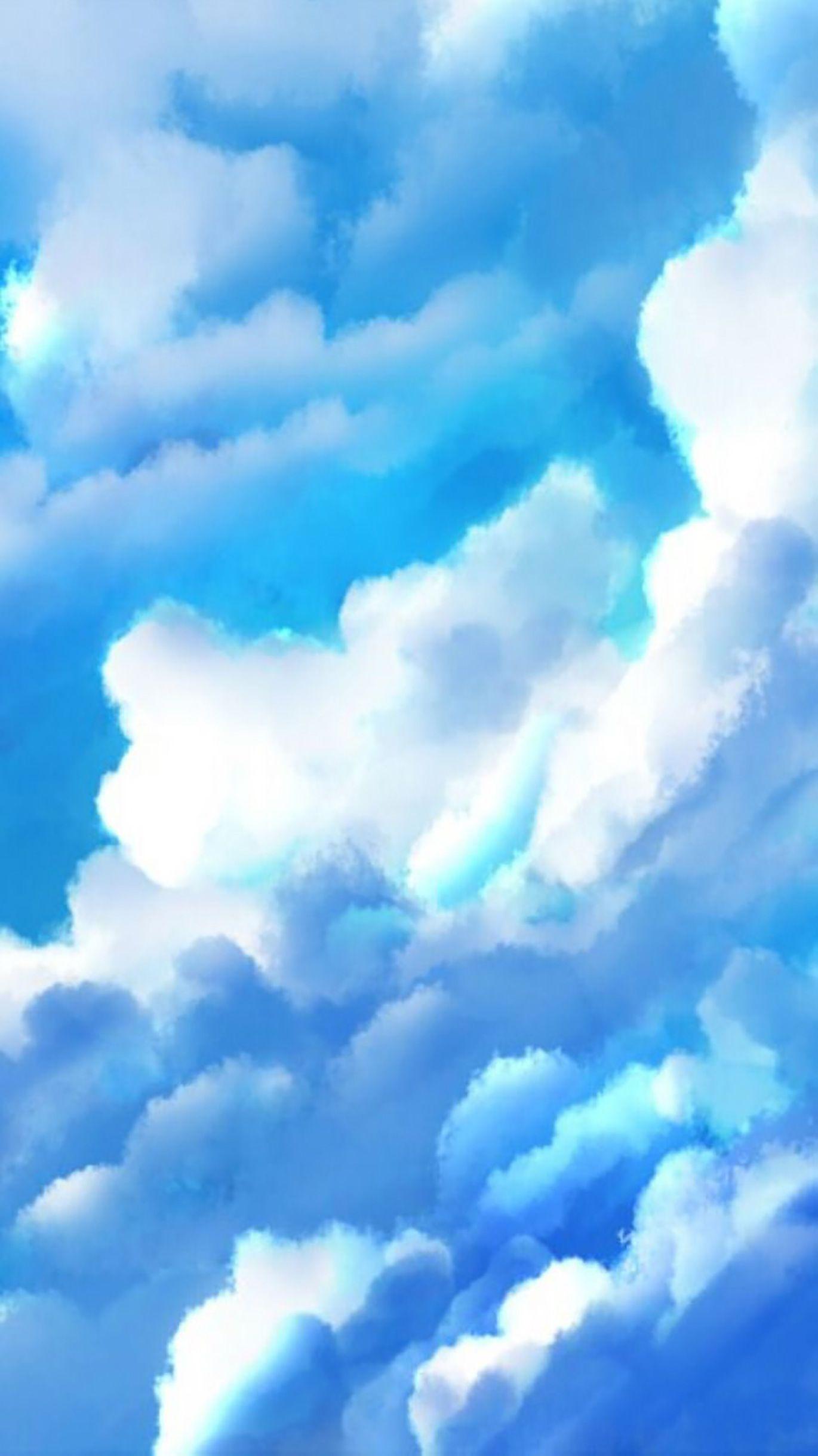 1370 x 2436 · jpeg - Blue Shiny Sky Shinylight Shinywallpaper Skylight Skywallpaper ...